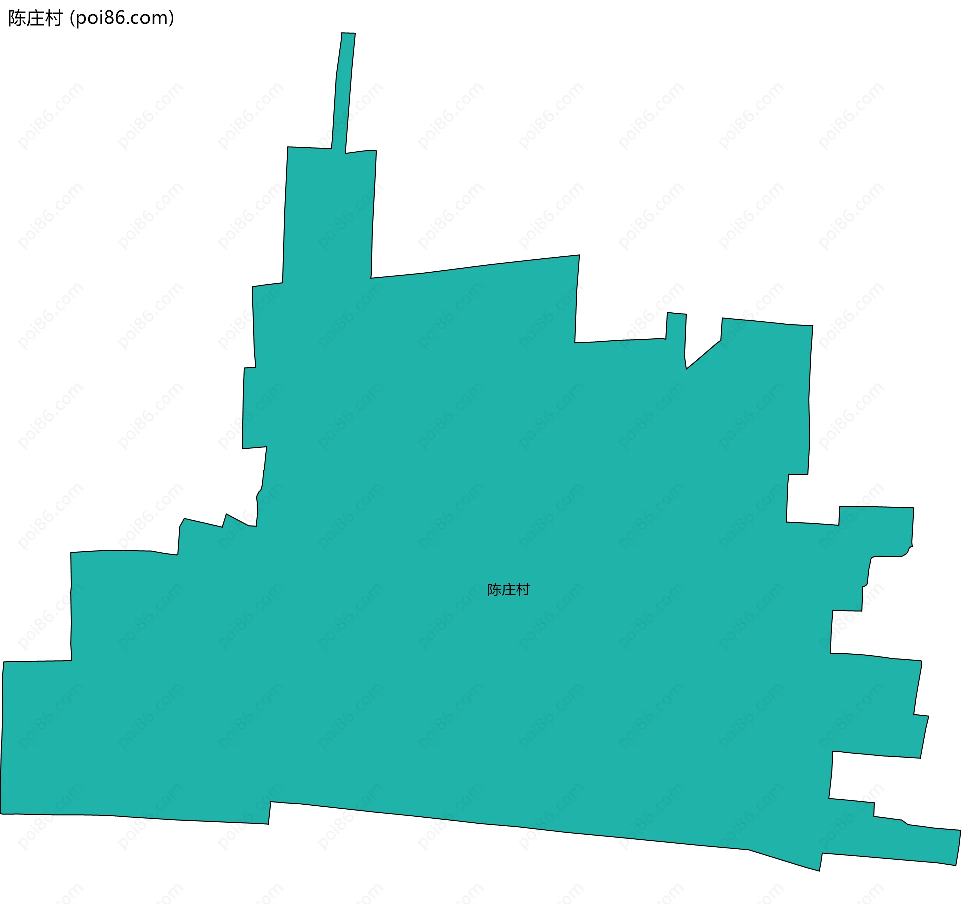 陈庄村边界地图