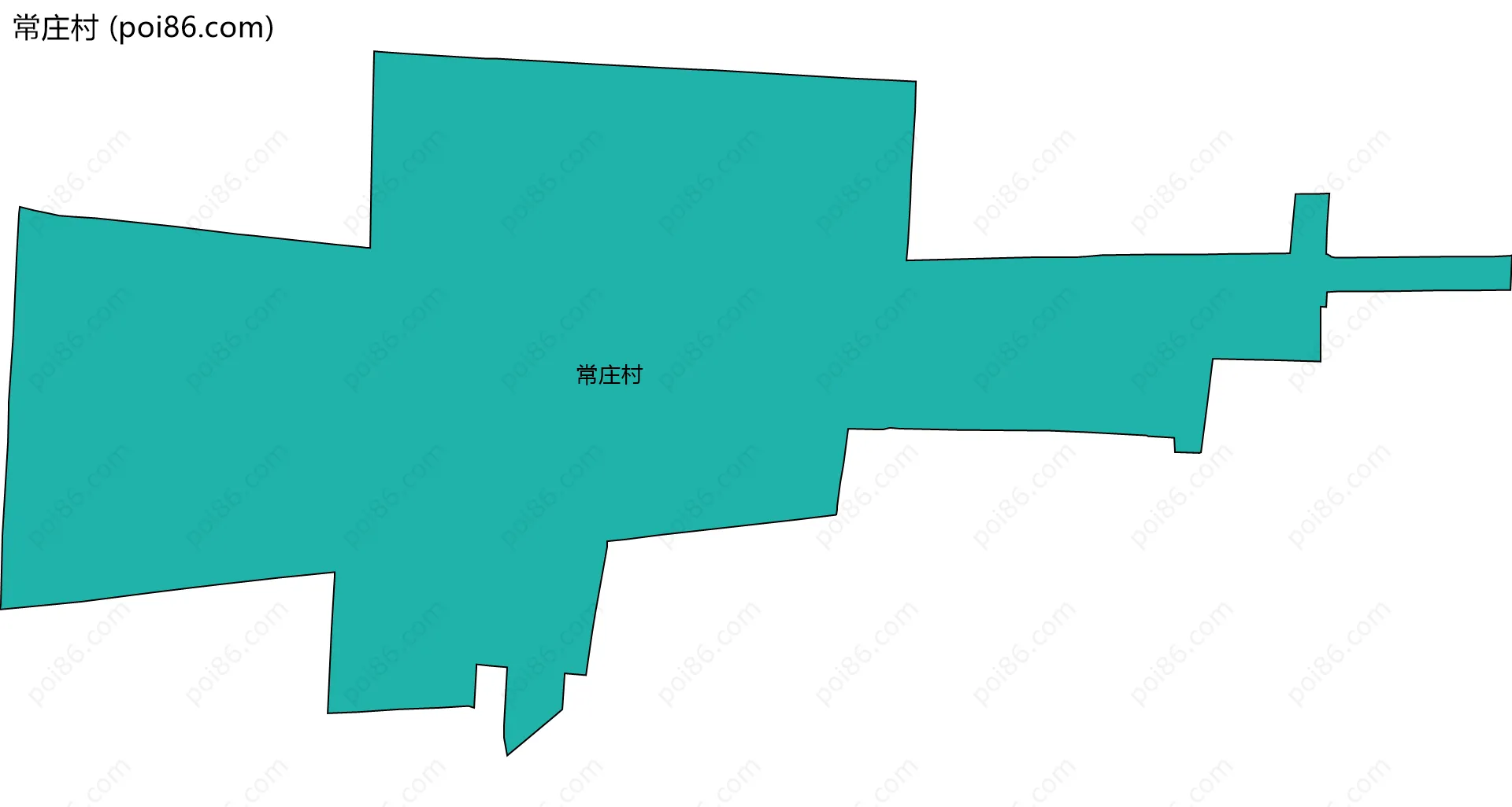 常庄村边界地图