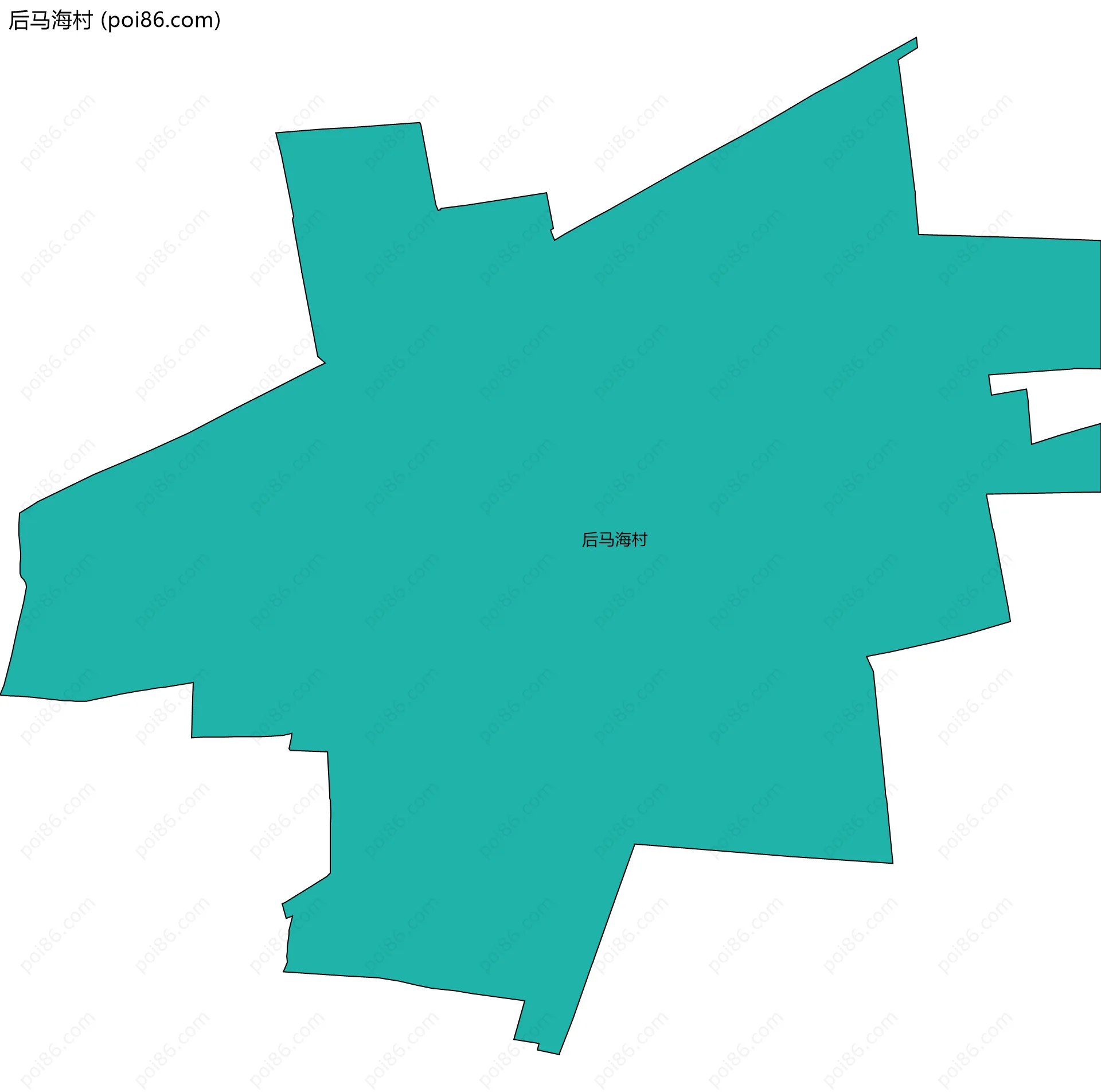 后马海村边界地图