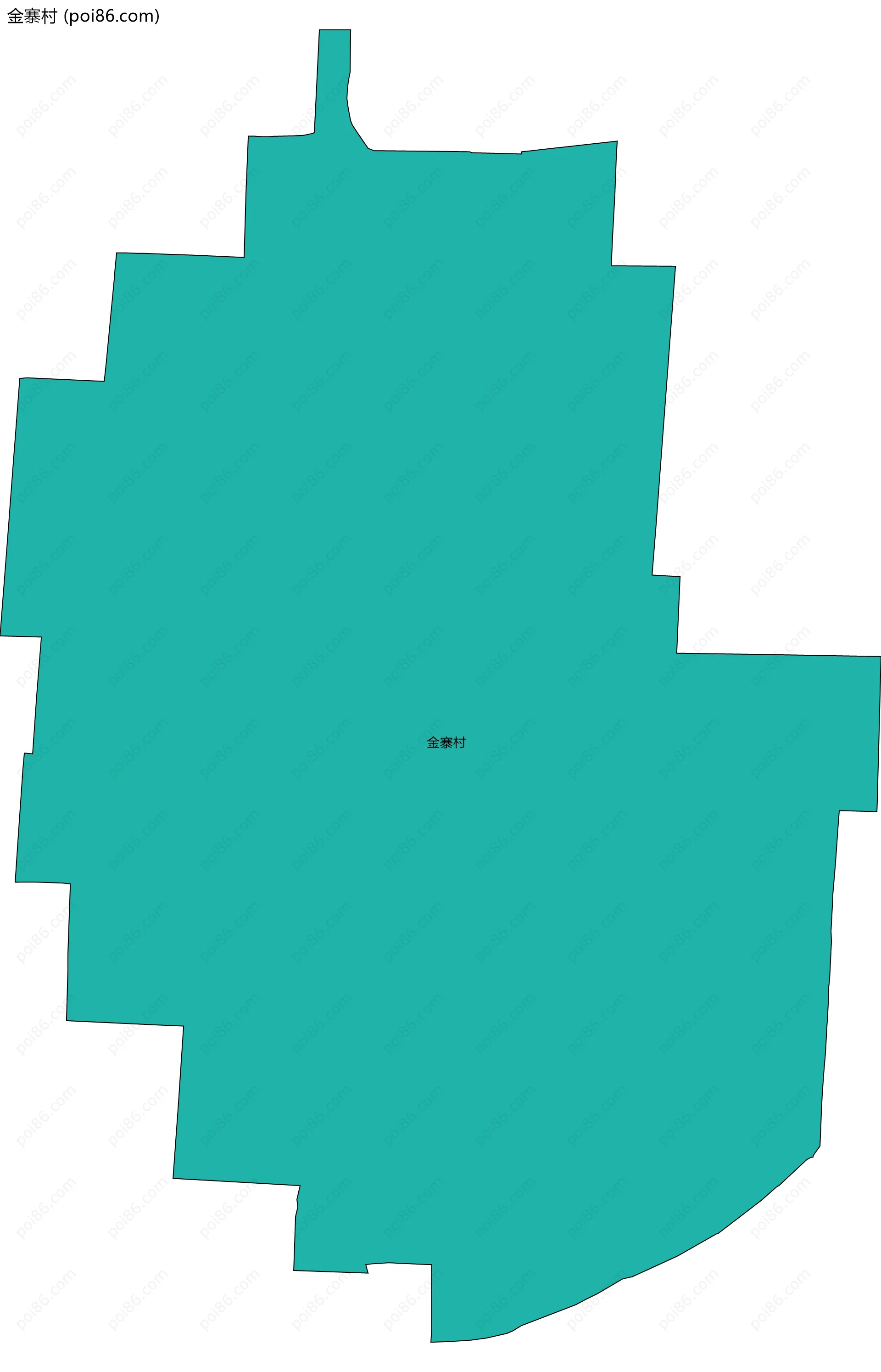 金寨村边界地图