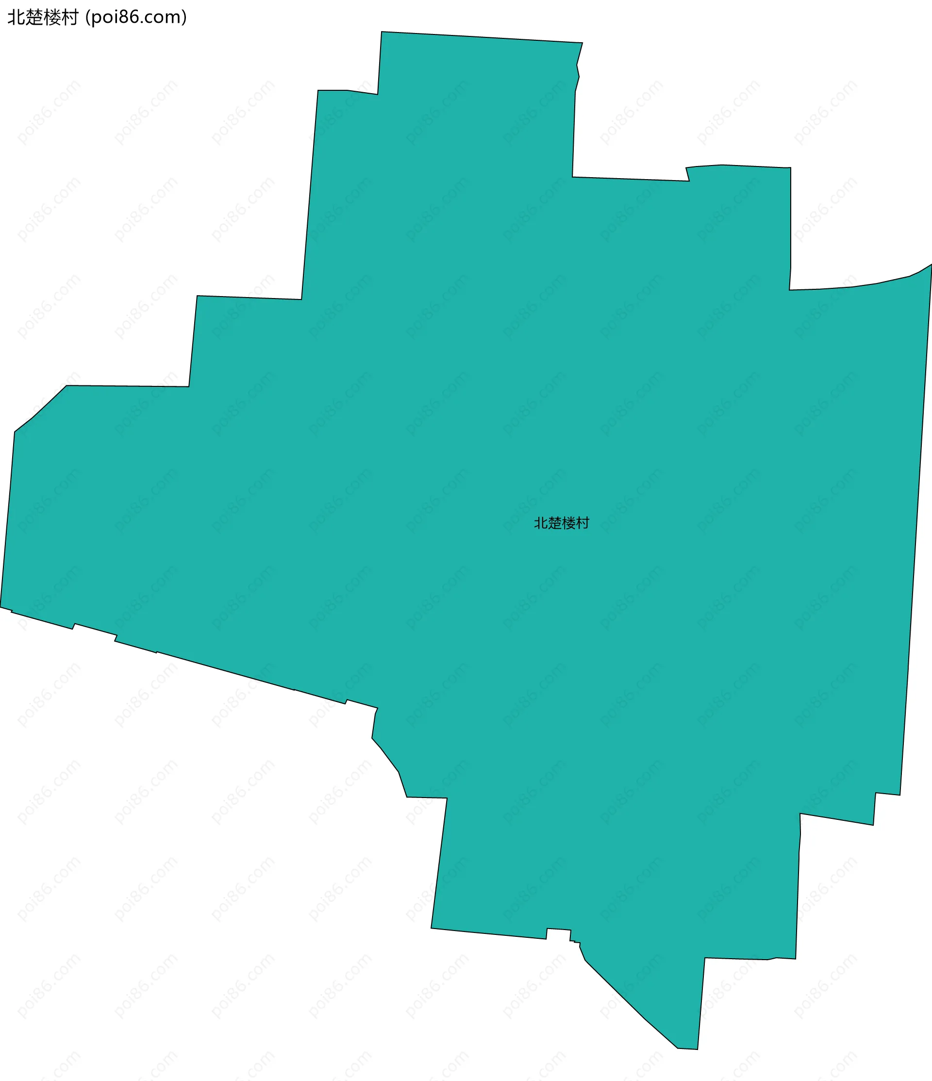 北楚楼村边界地图