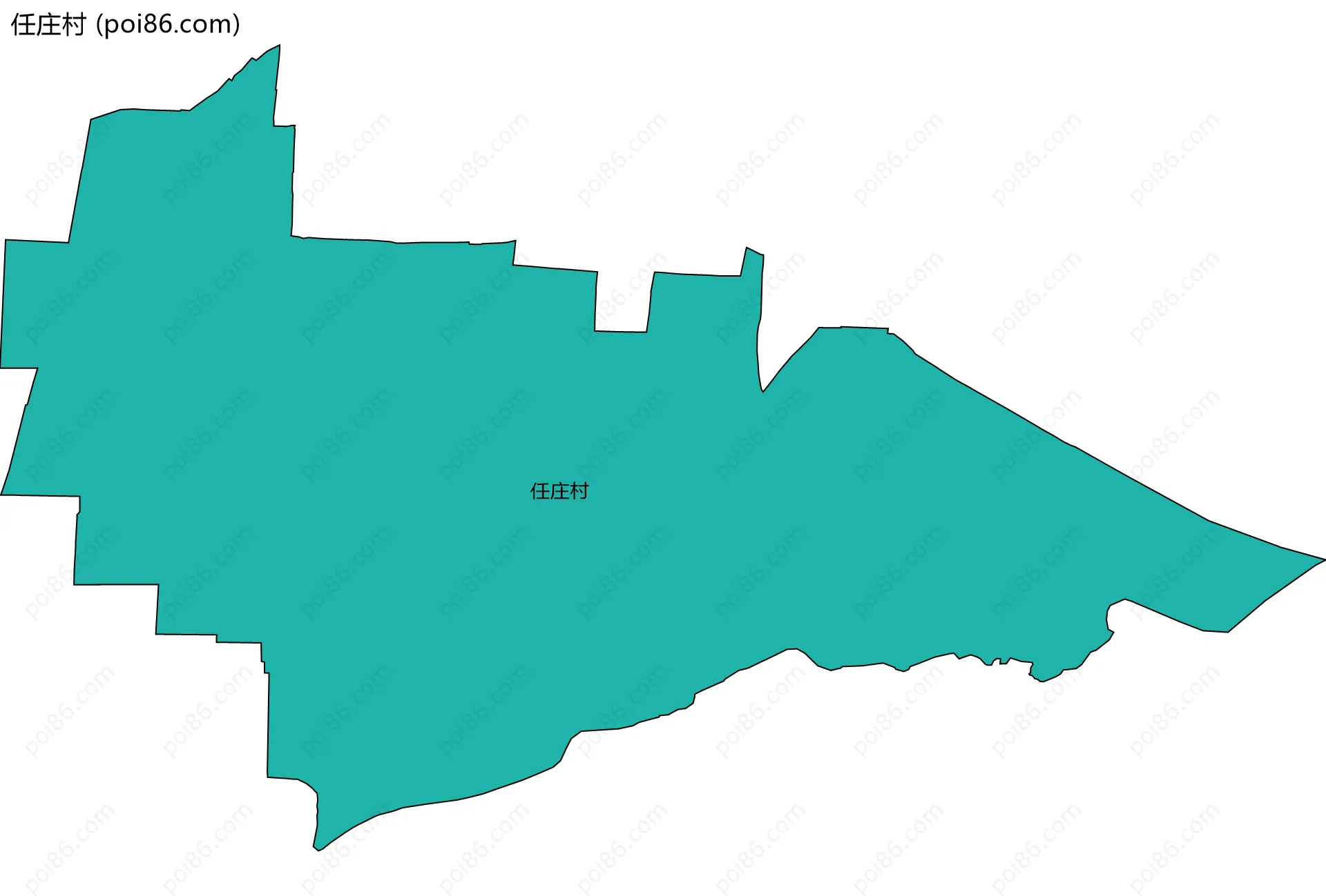 任庄村边界地图