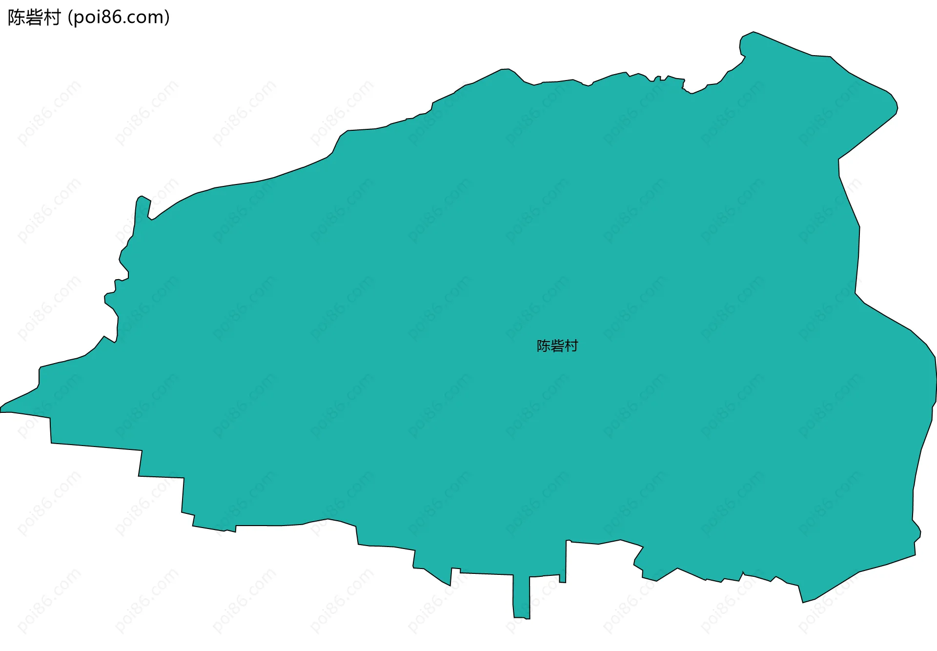 陈砦村边界地图