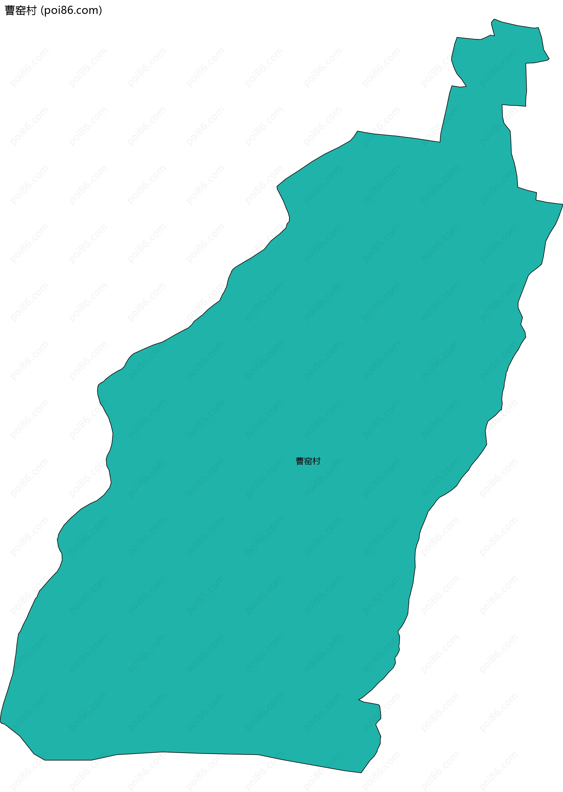 曹窑村边界地图