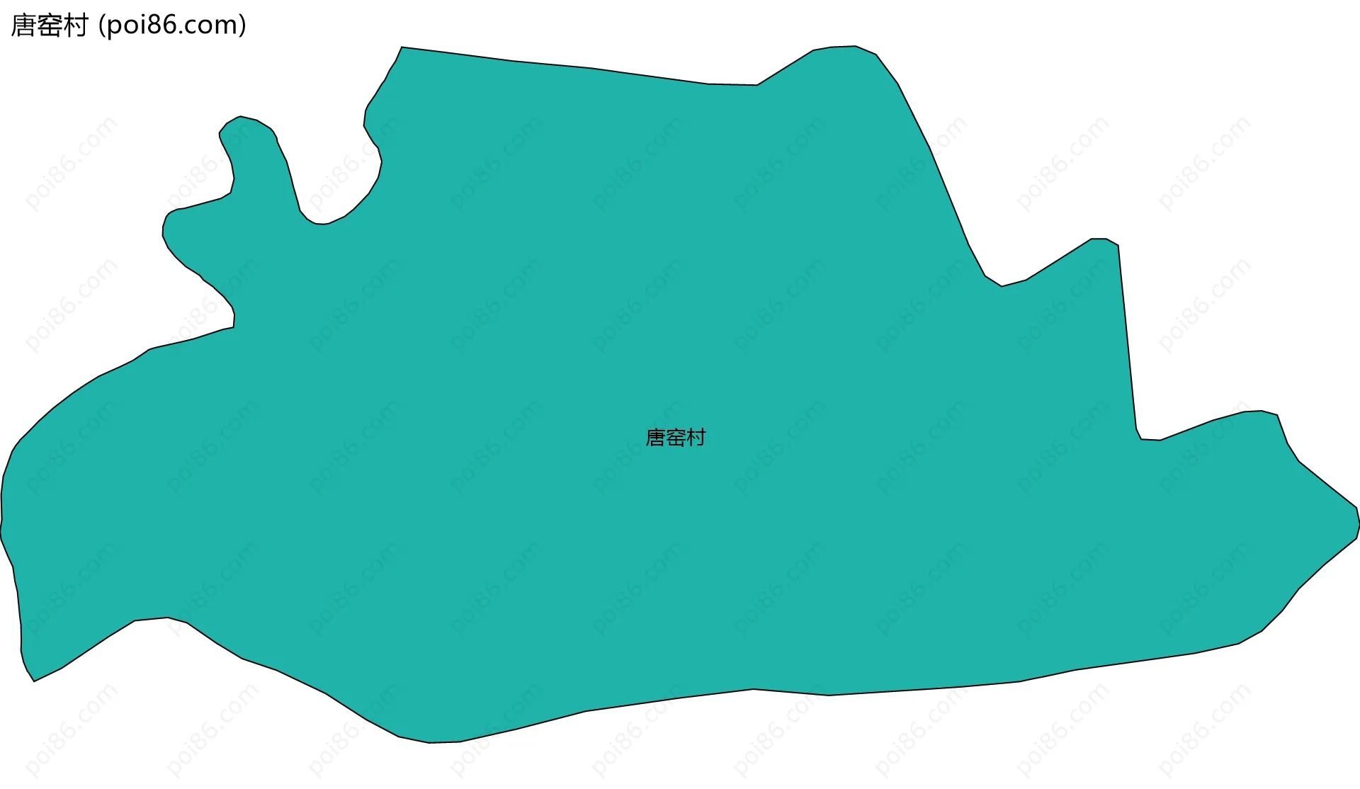 唐窑村边界地图