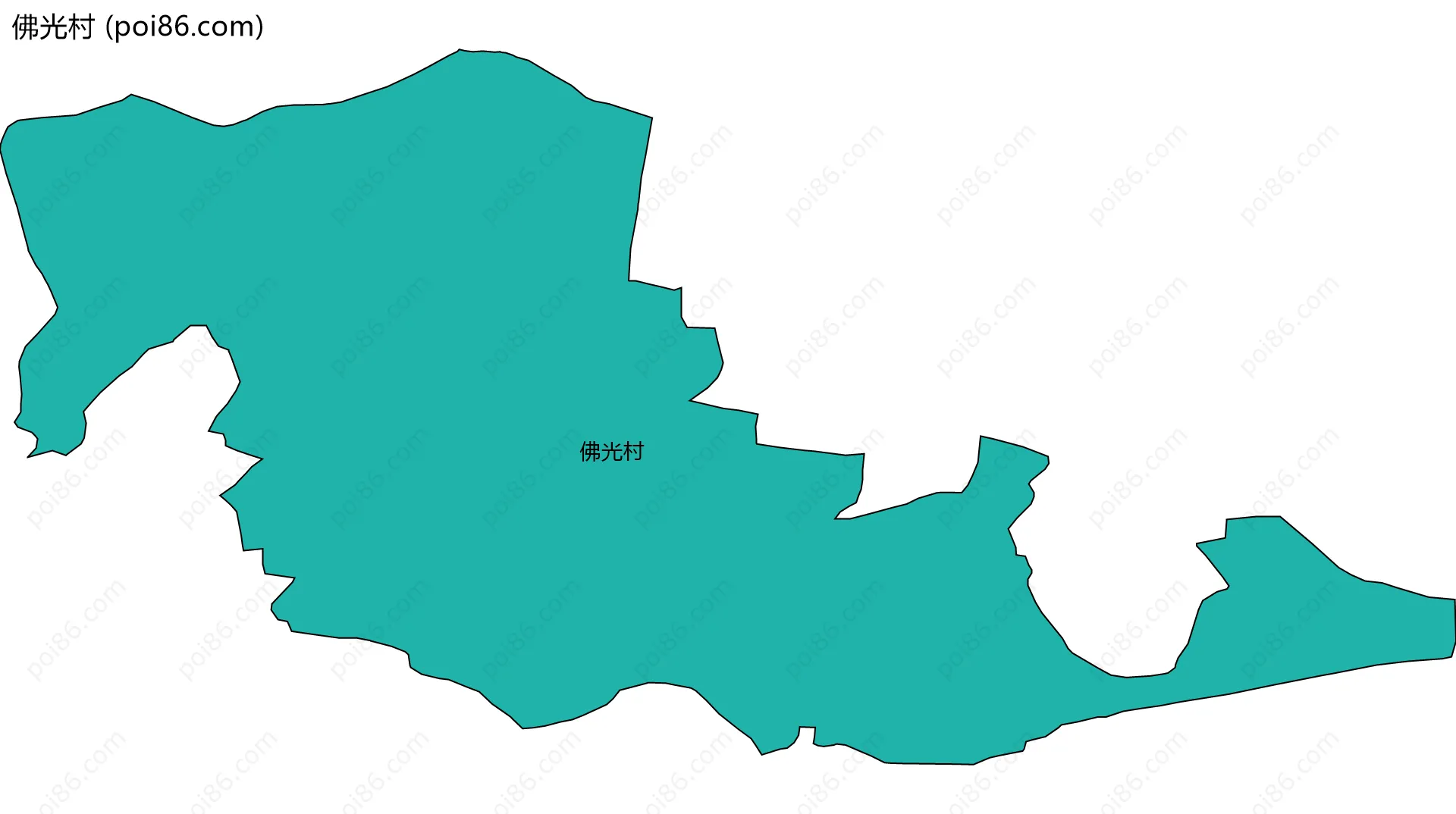 佛光村边界地图