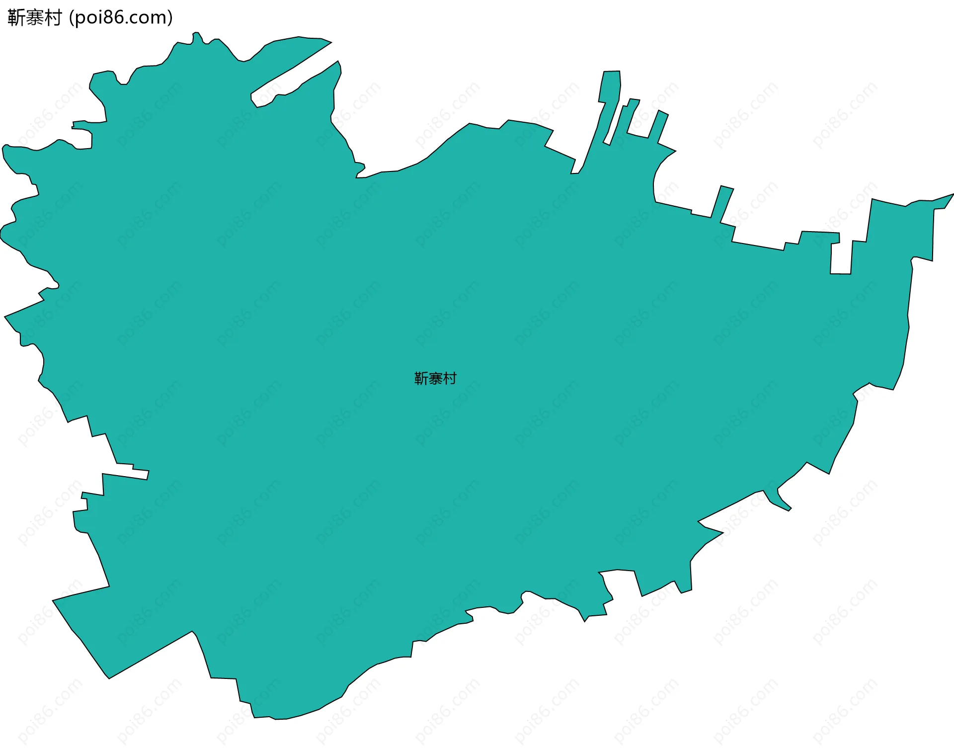 靳寨村边界地图