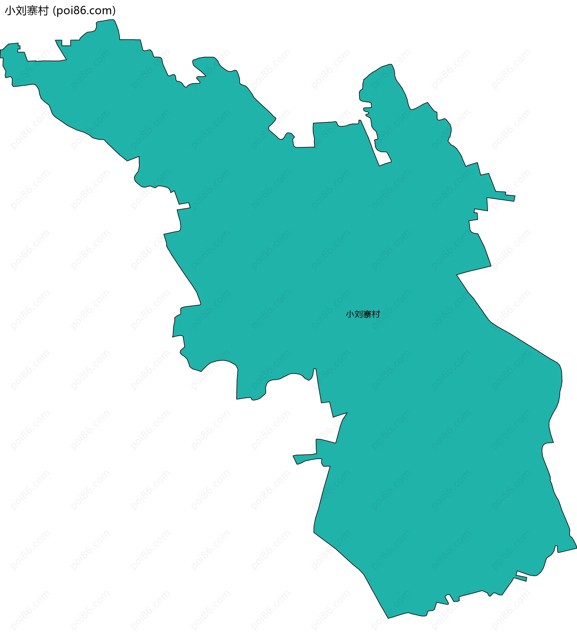 小刘寨村边界地图