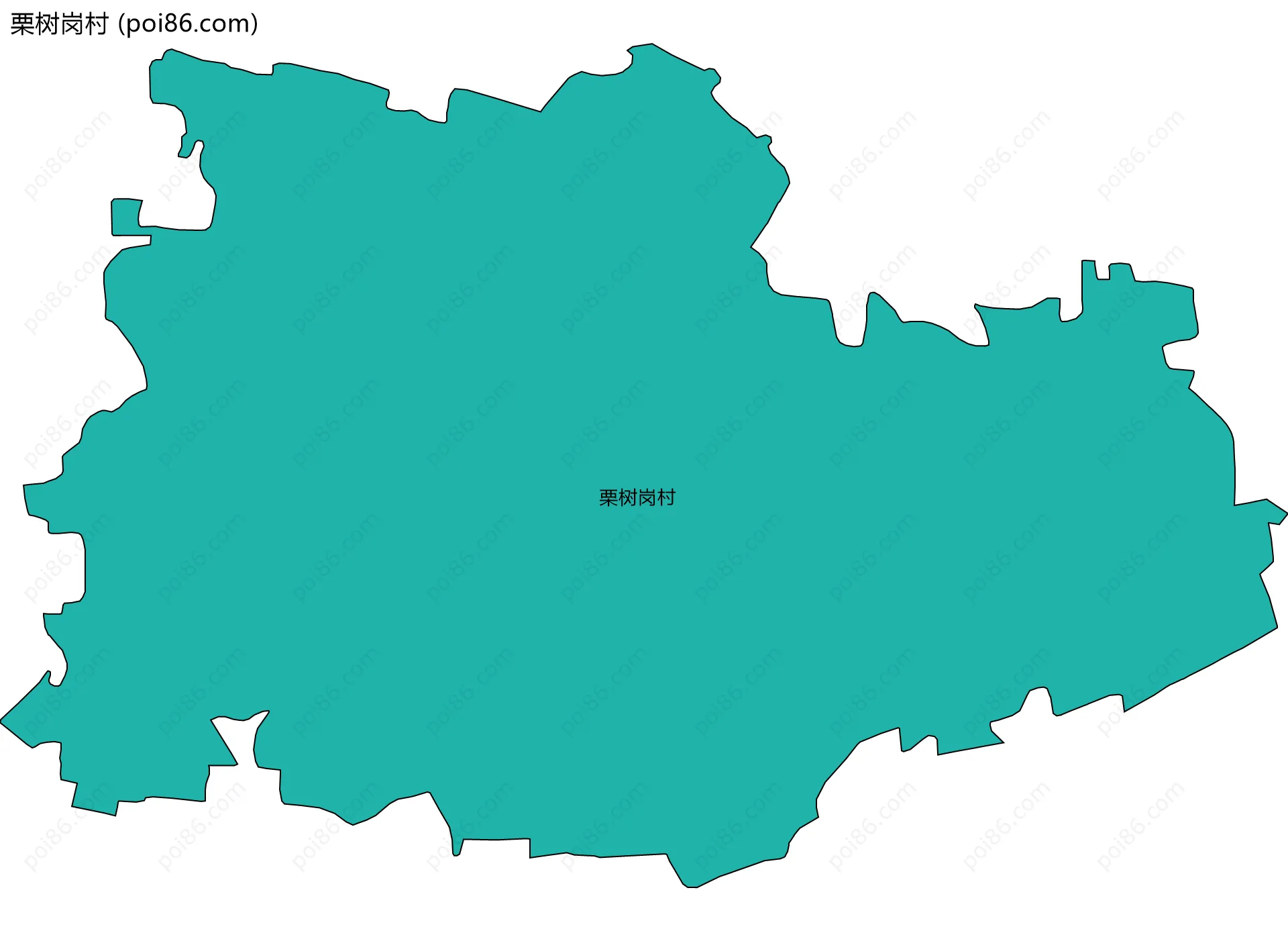 栗树岗村边界地图