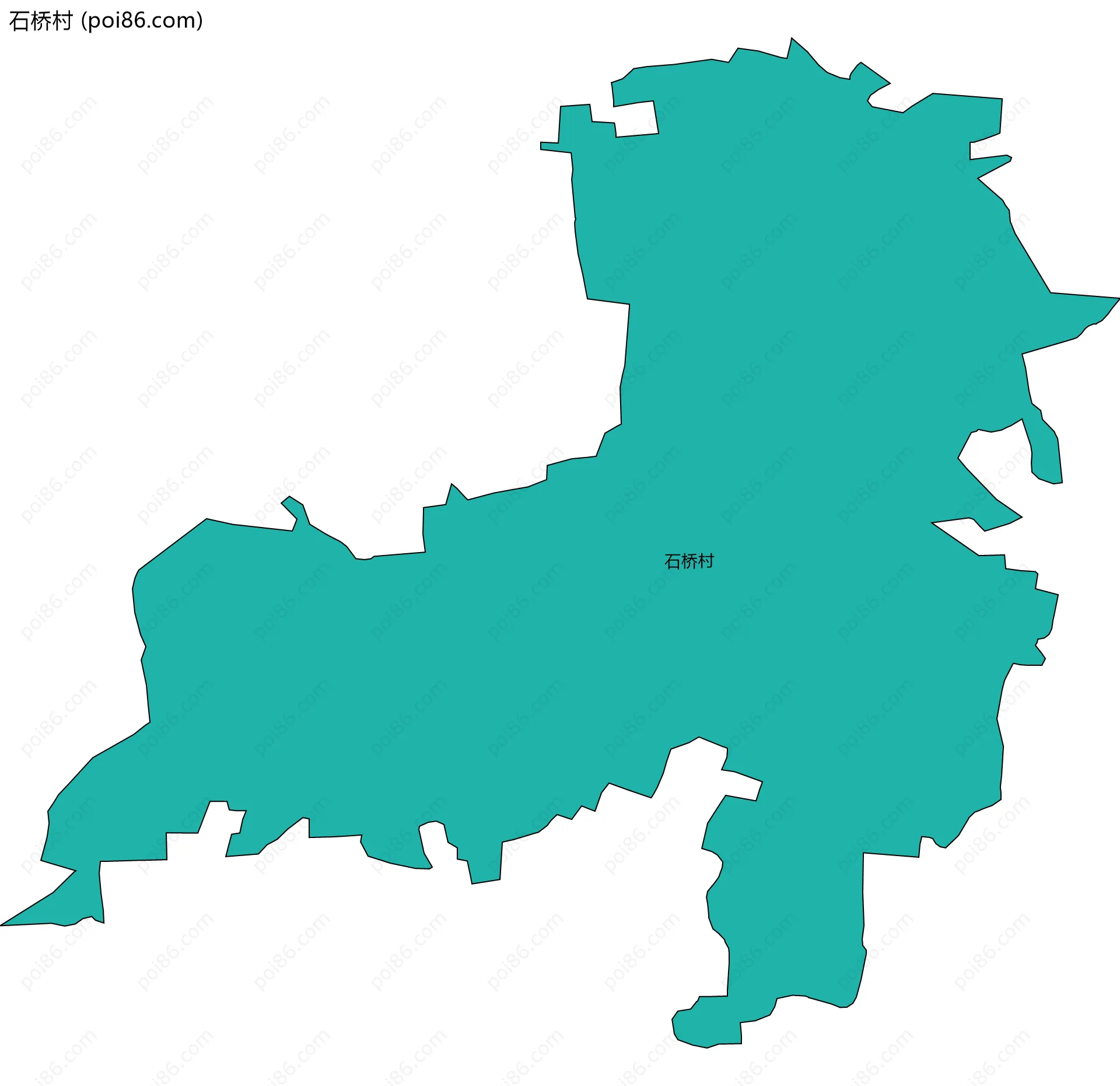 石桥村边界地图