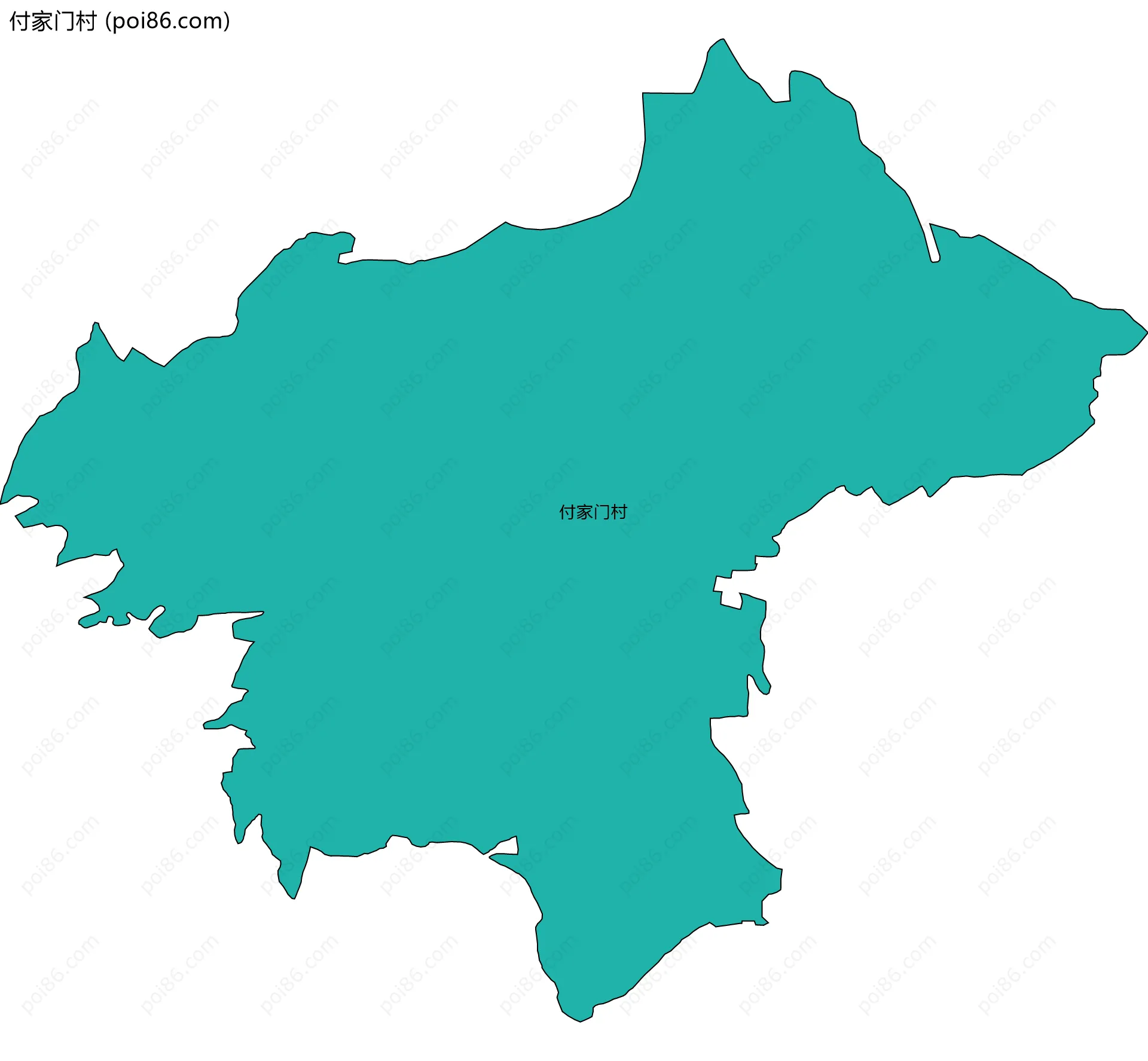 付家门村边界地图