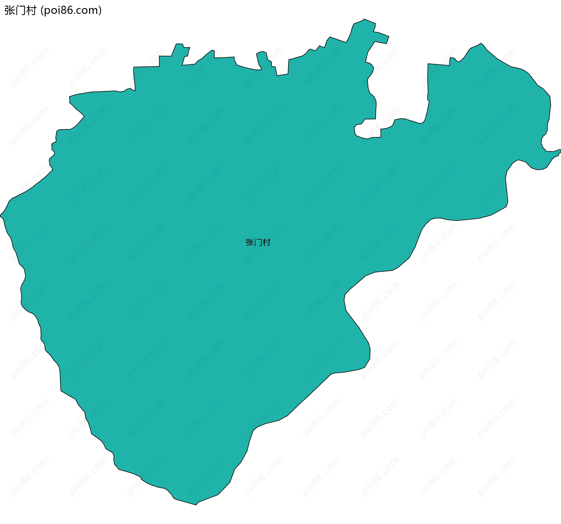 张门村边界地图