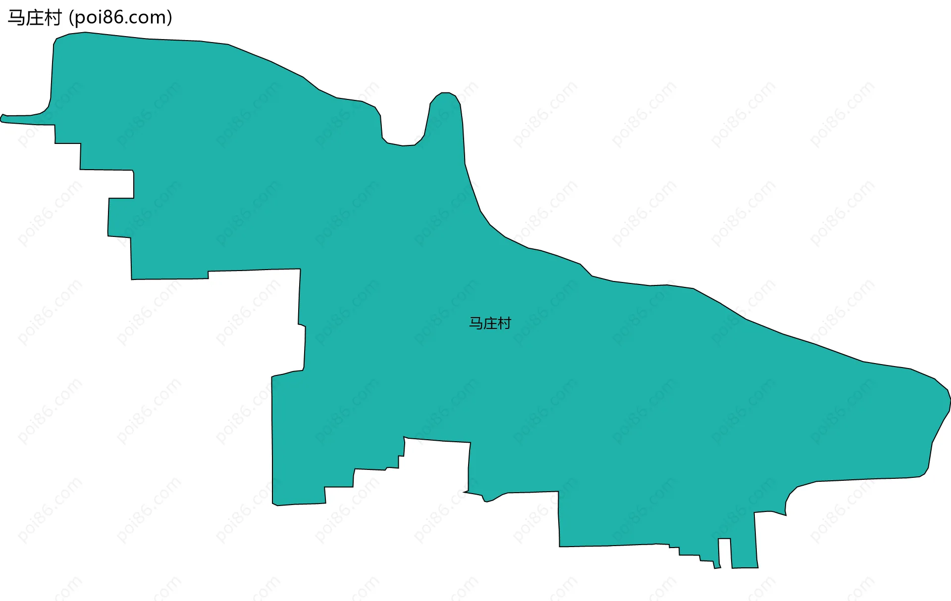 马庄村边界地图