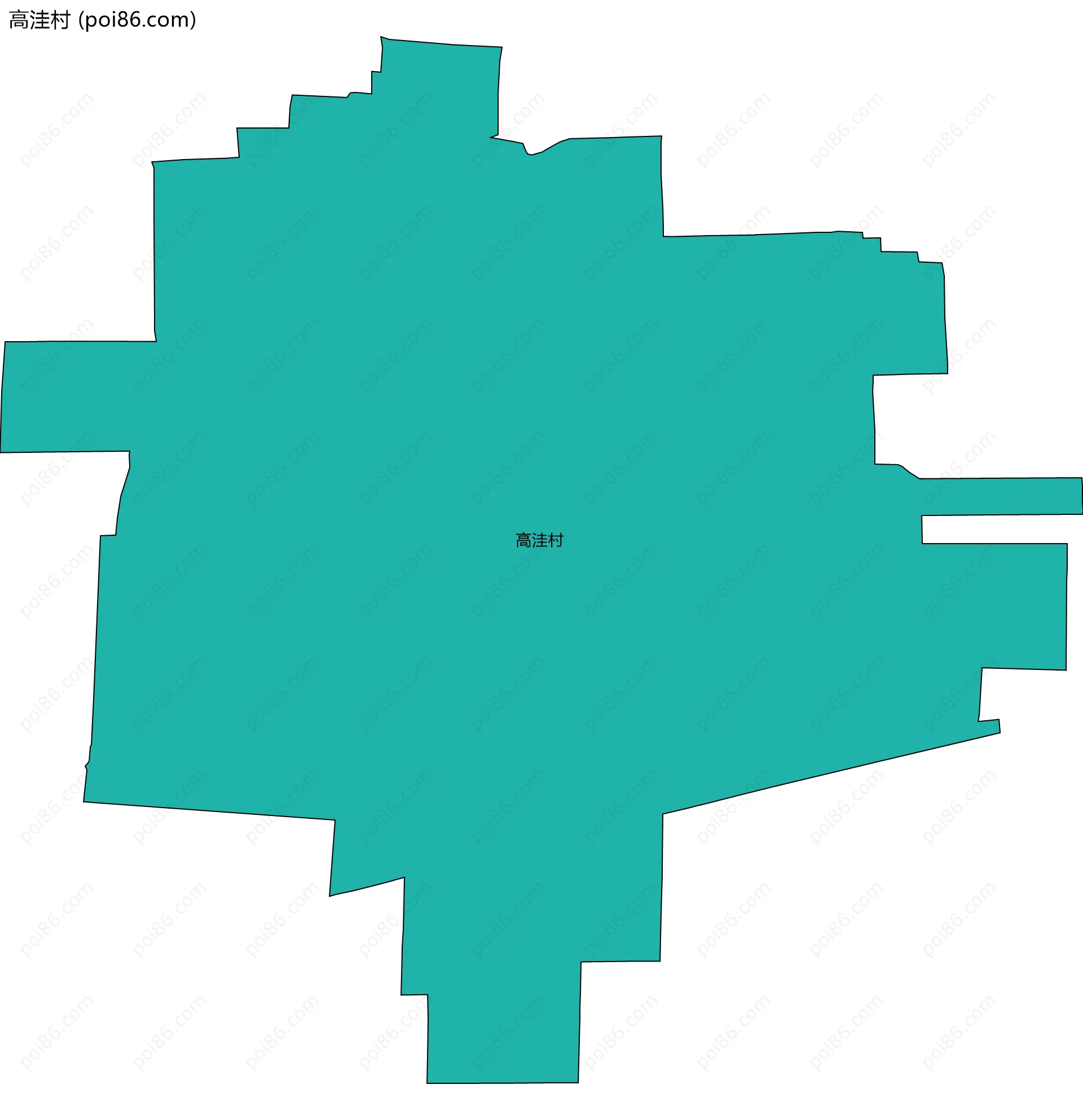 高洼村边界地图