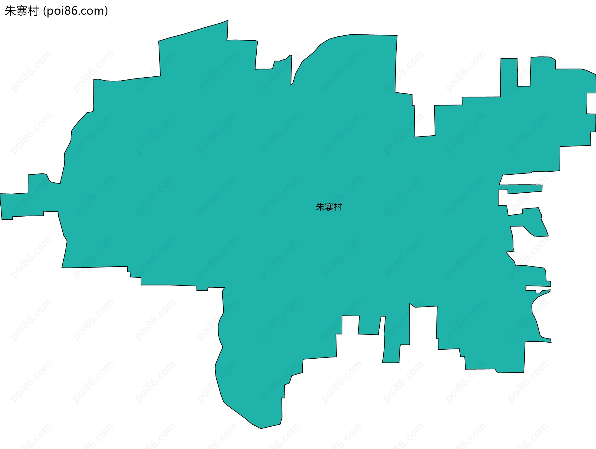 朱寨村边界地图