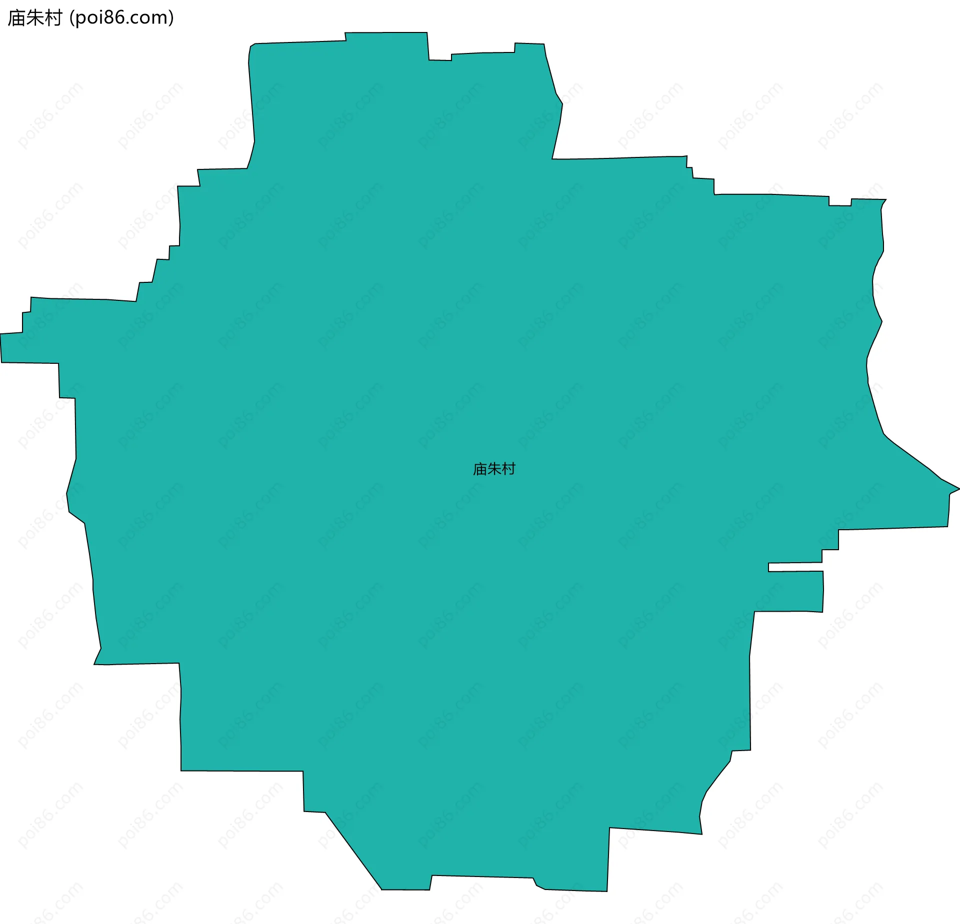 庙朱村边界地图