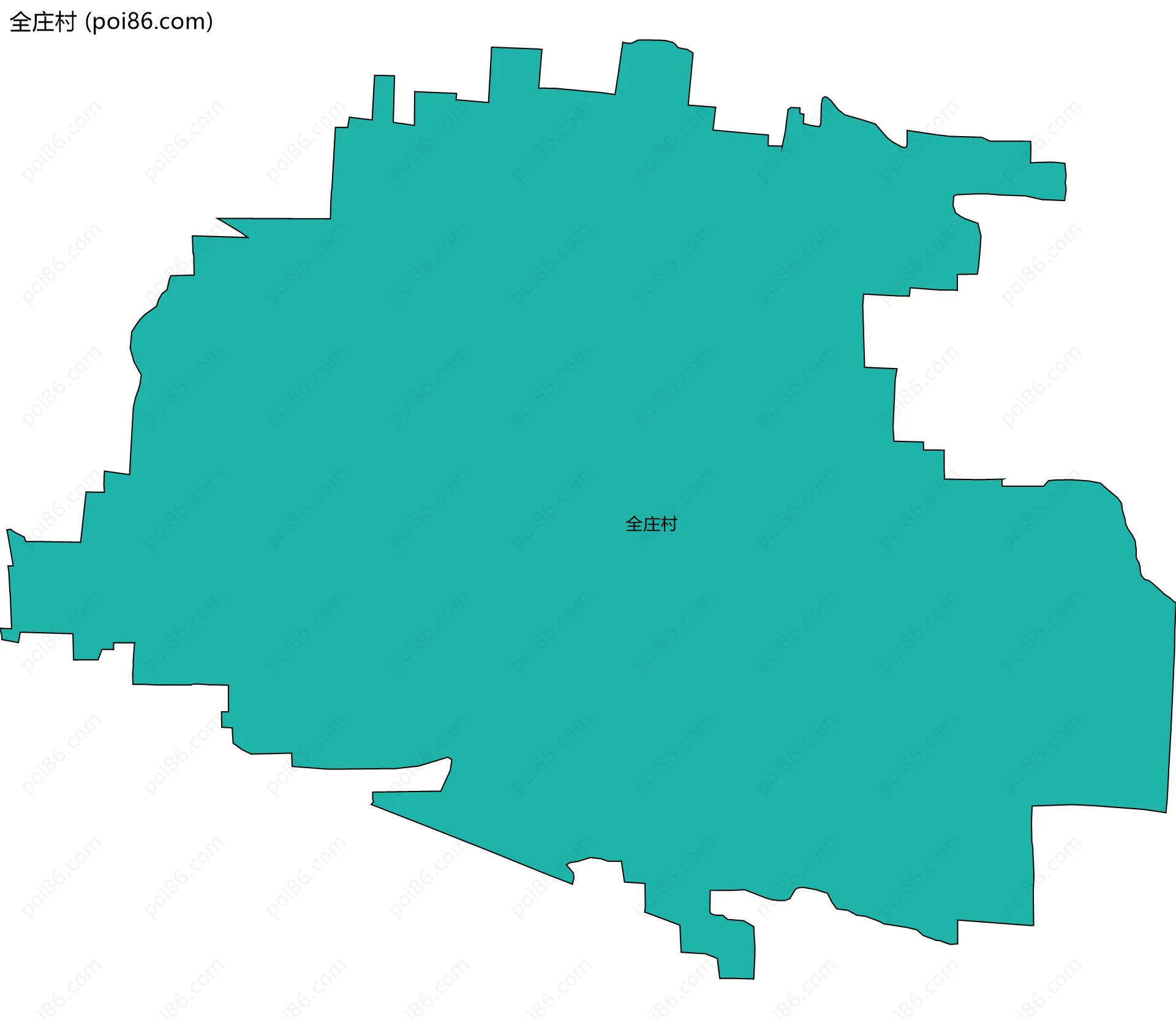 全庄村边界地图