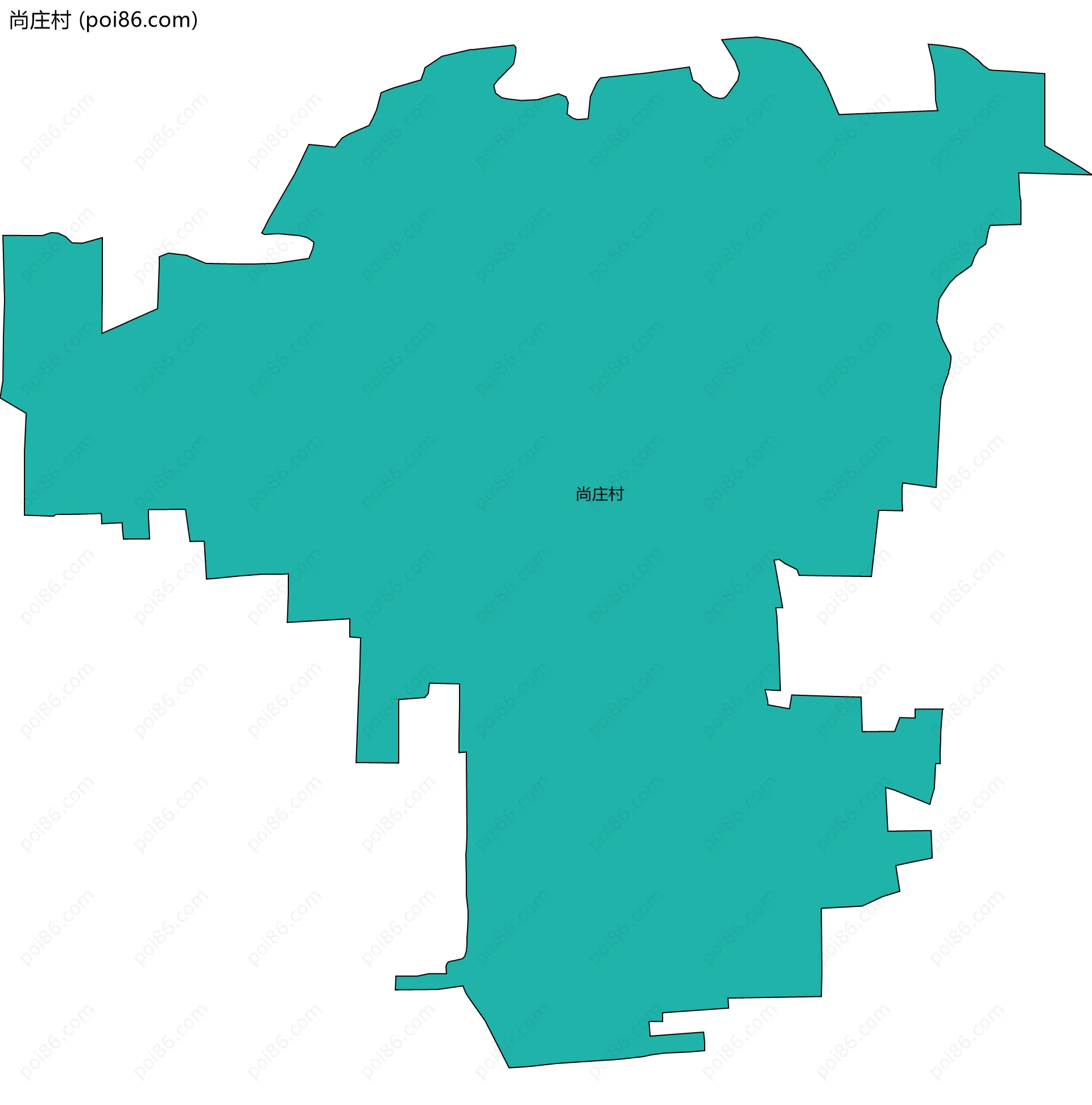 尚庄村边界地图