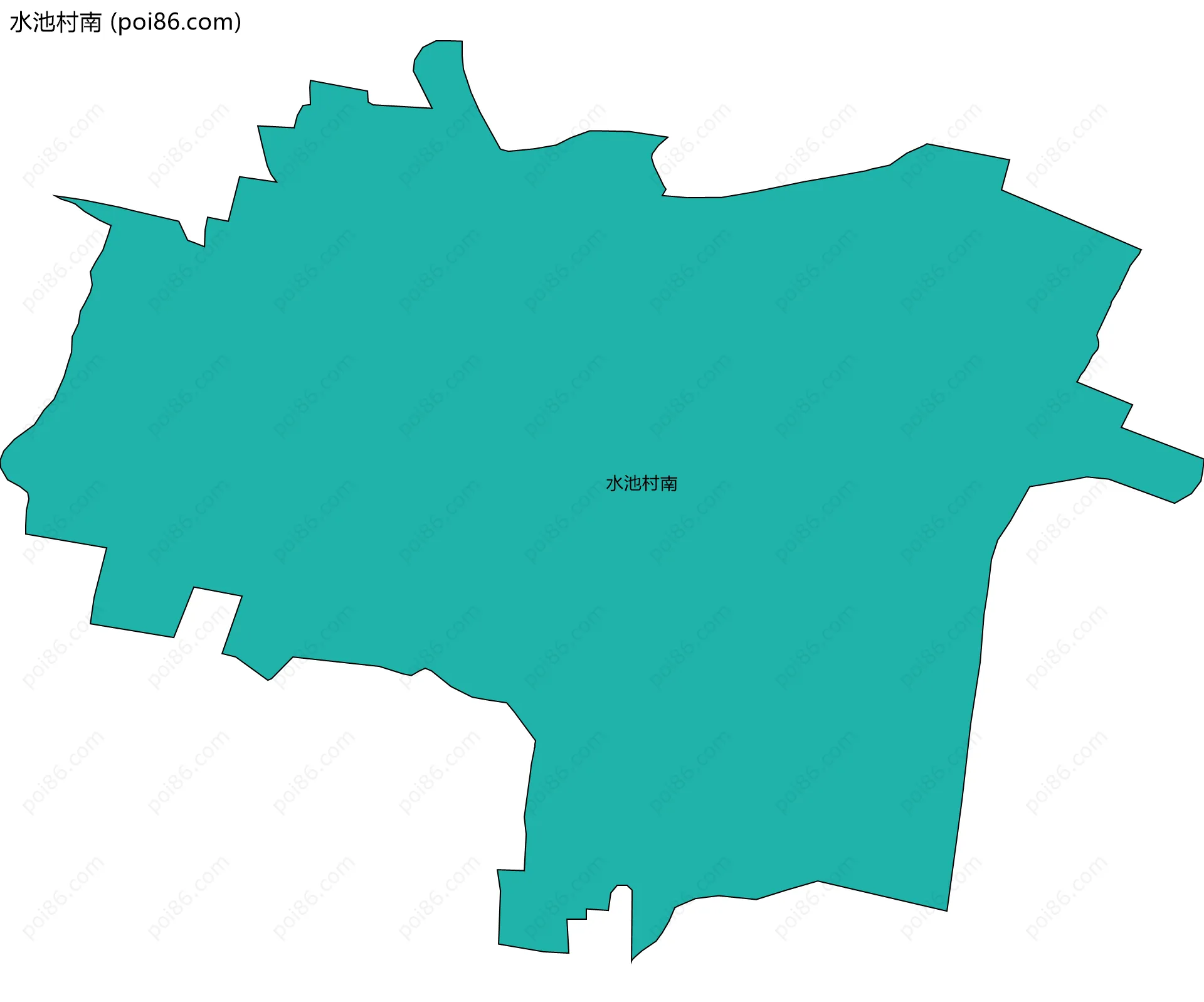 水池村南边界地图