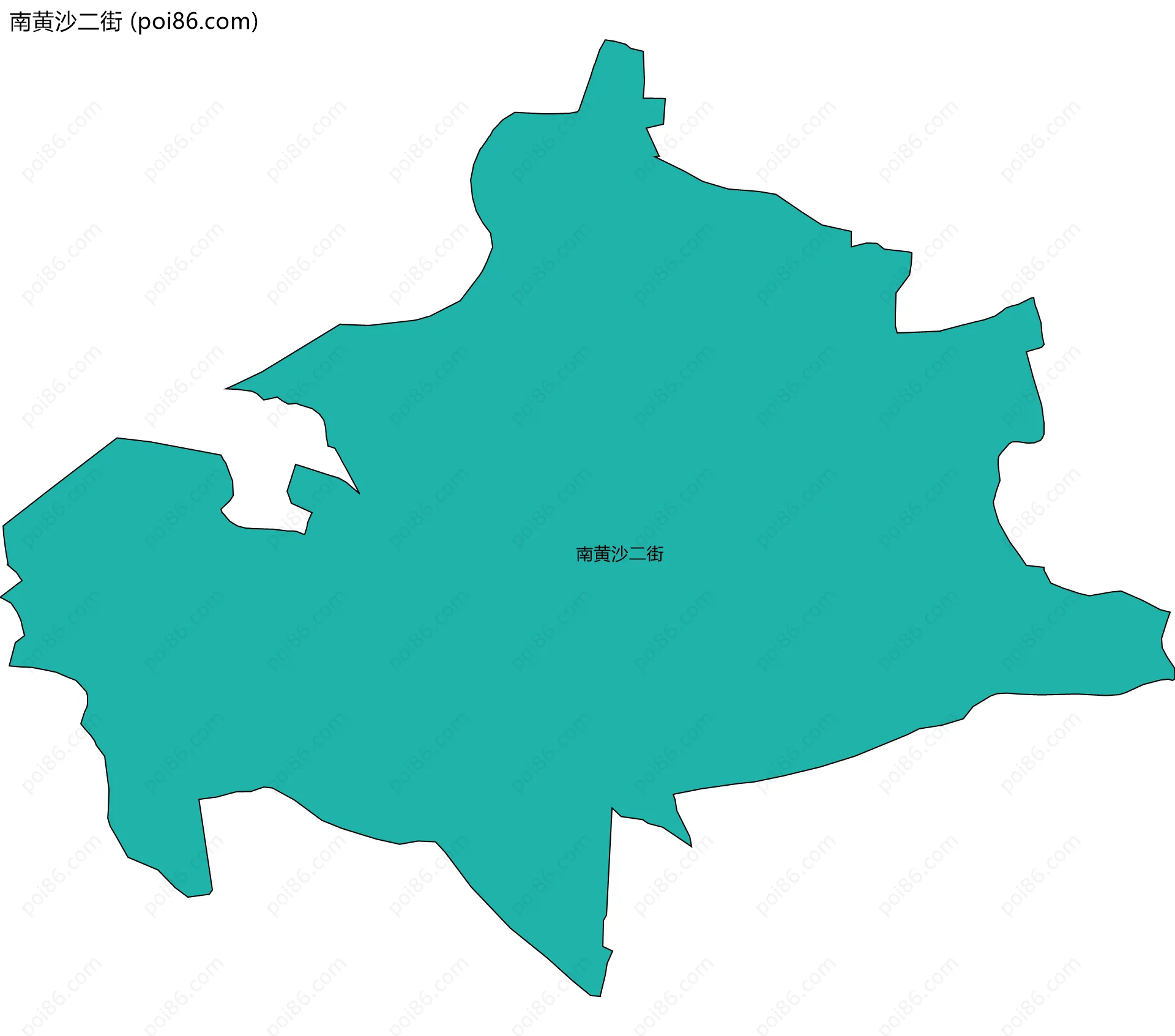 南黄沙二街边界地图