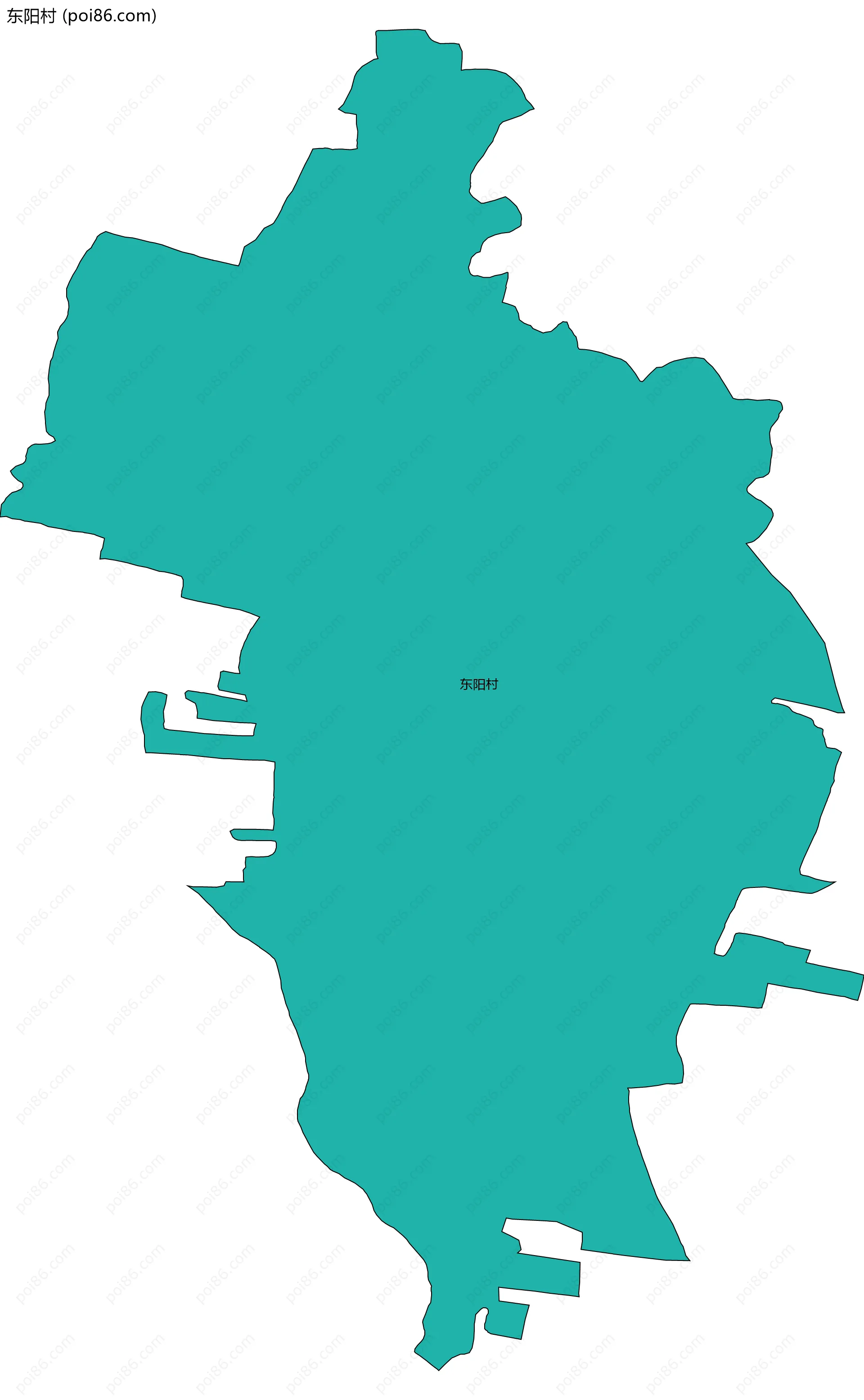 东阳村边界地图