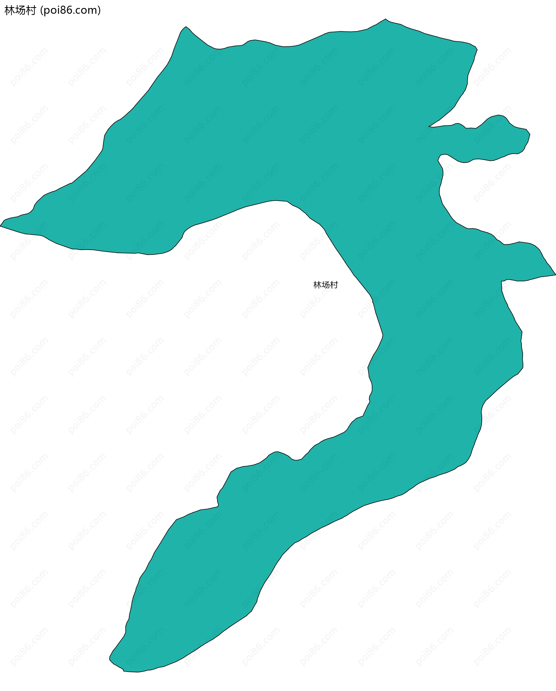 林场村边界地图