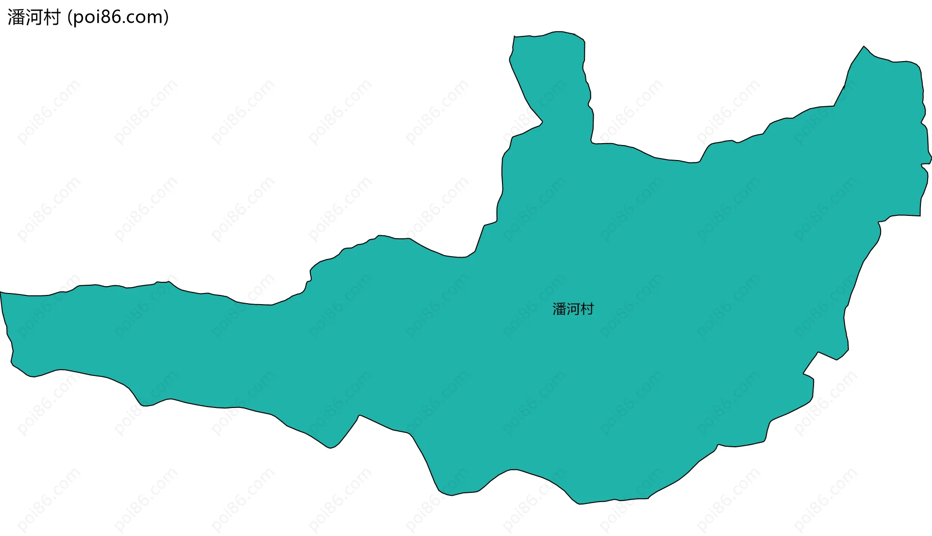 潘河村边界地图