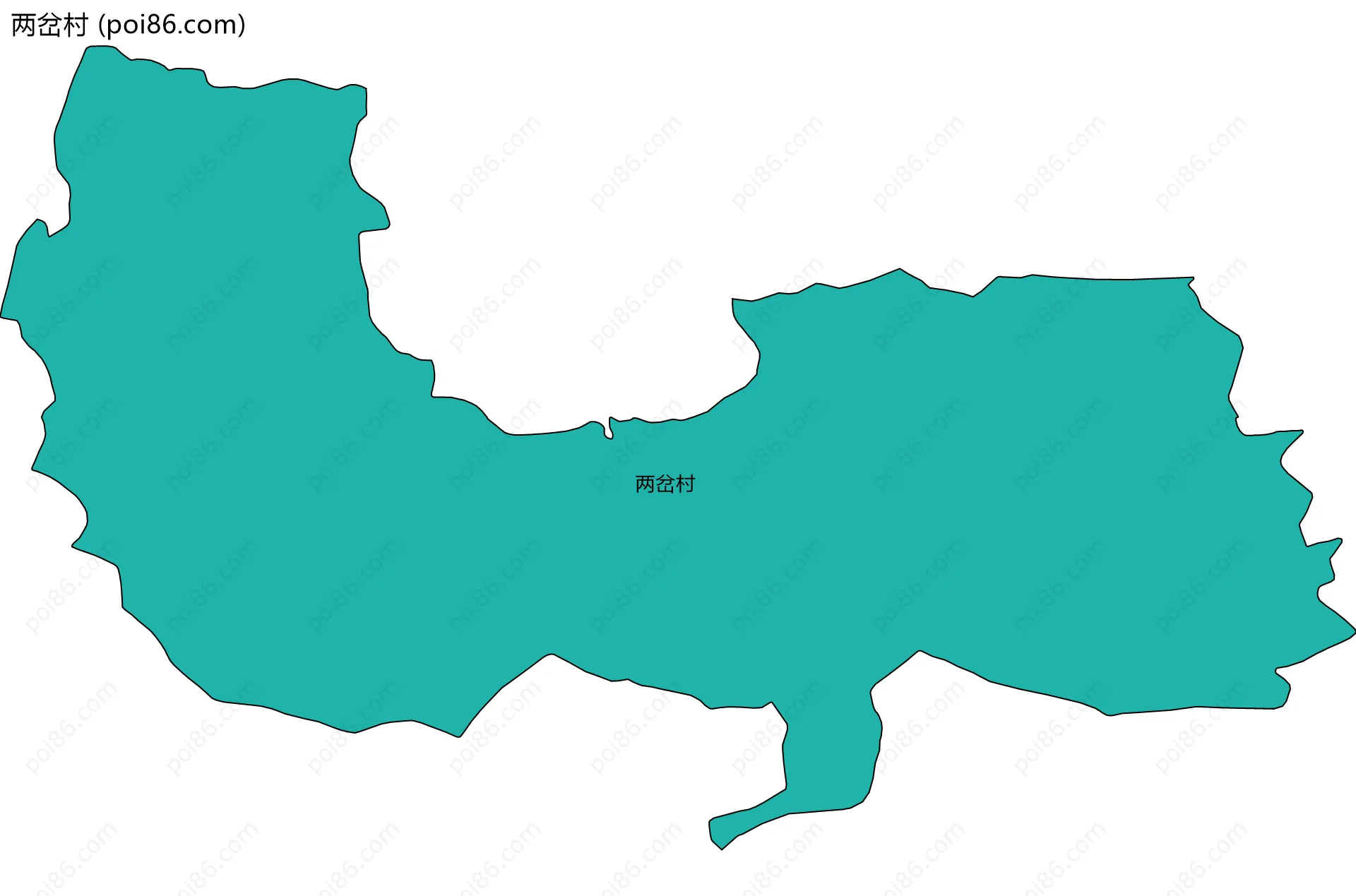 两岔村边界地图