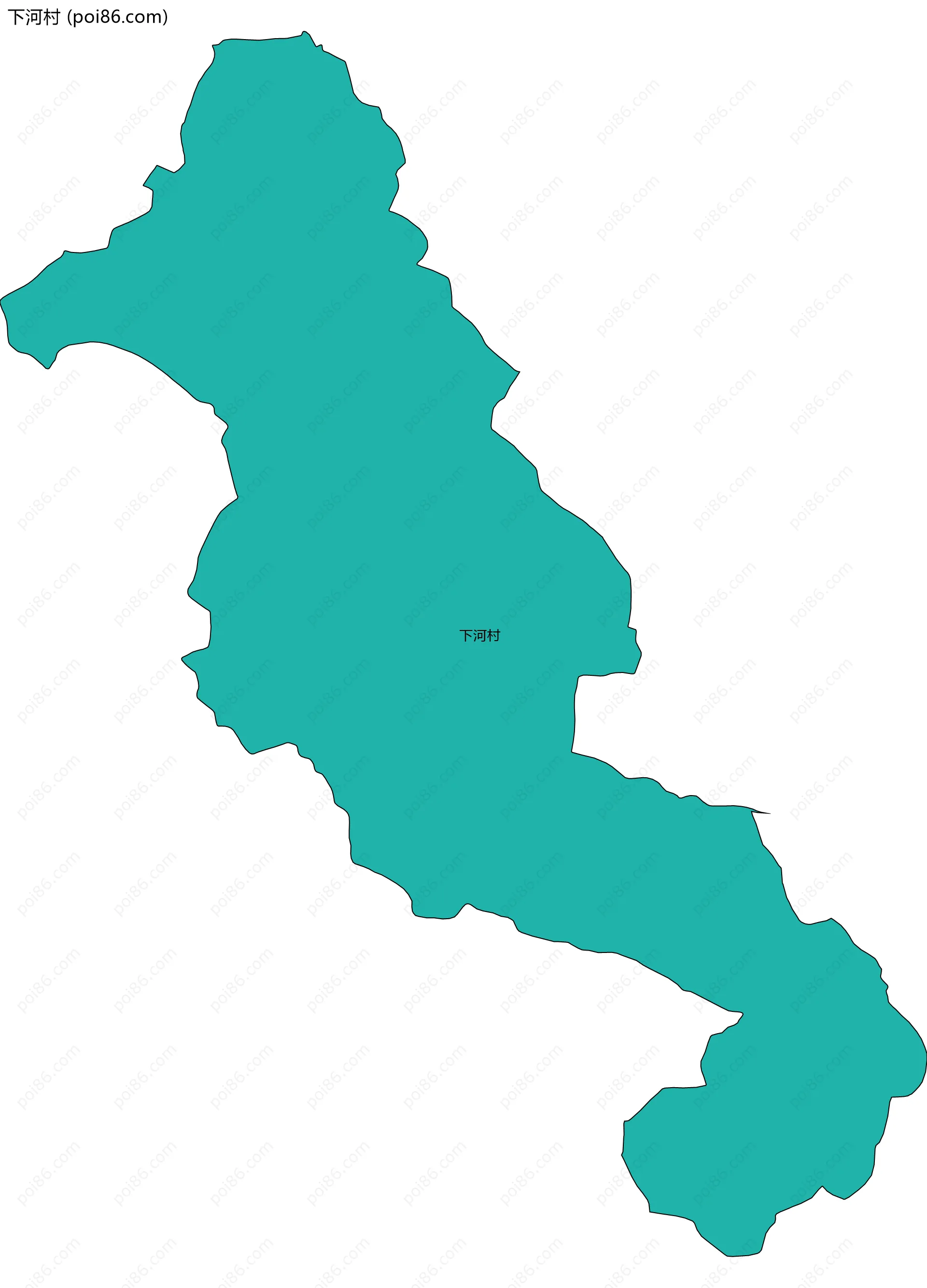 下河村边界地图