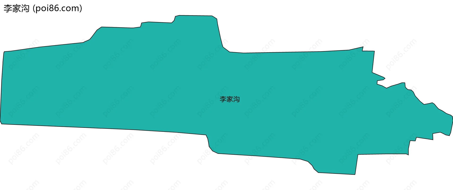 李家沟边界地图