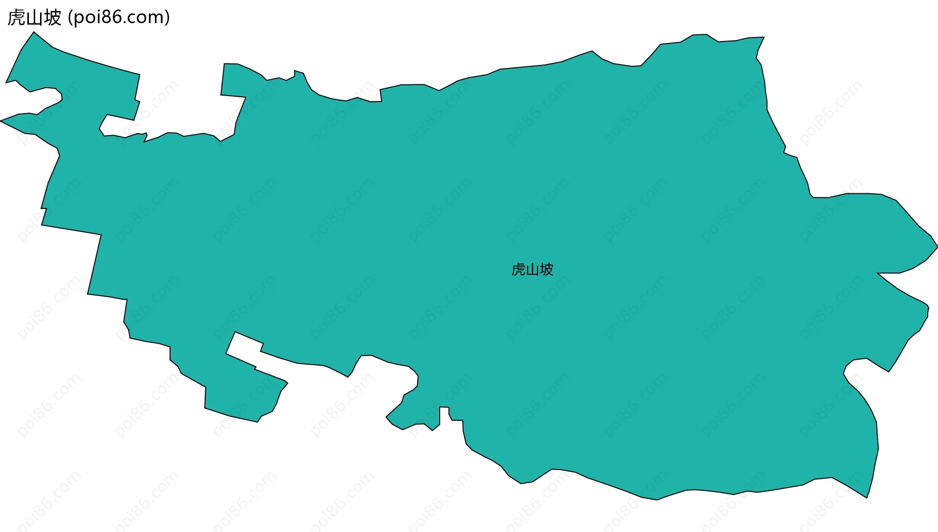 虎山坡边界地图