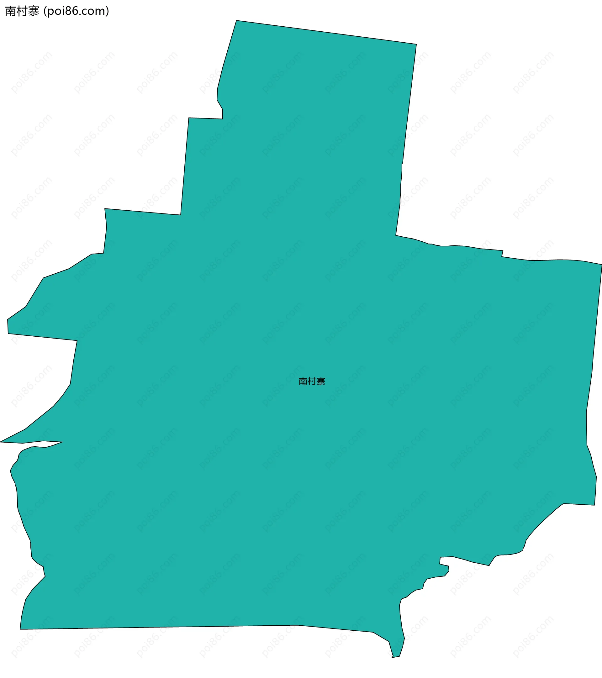 南村寨边界地图