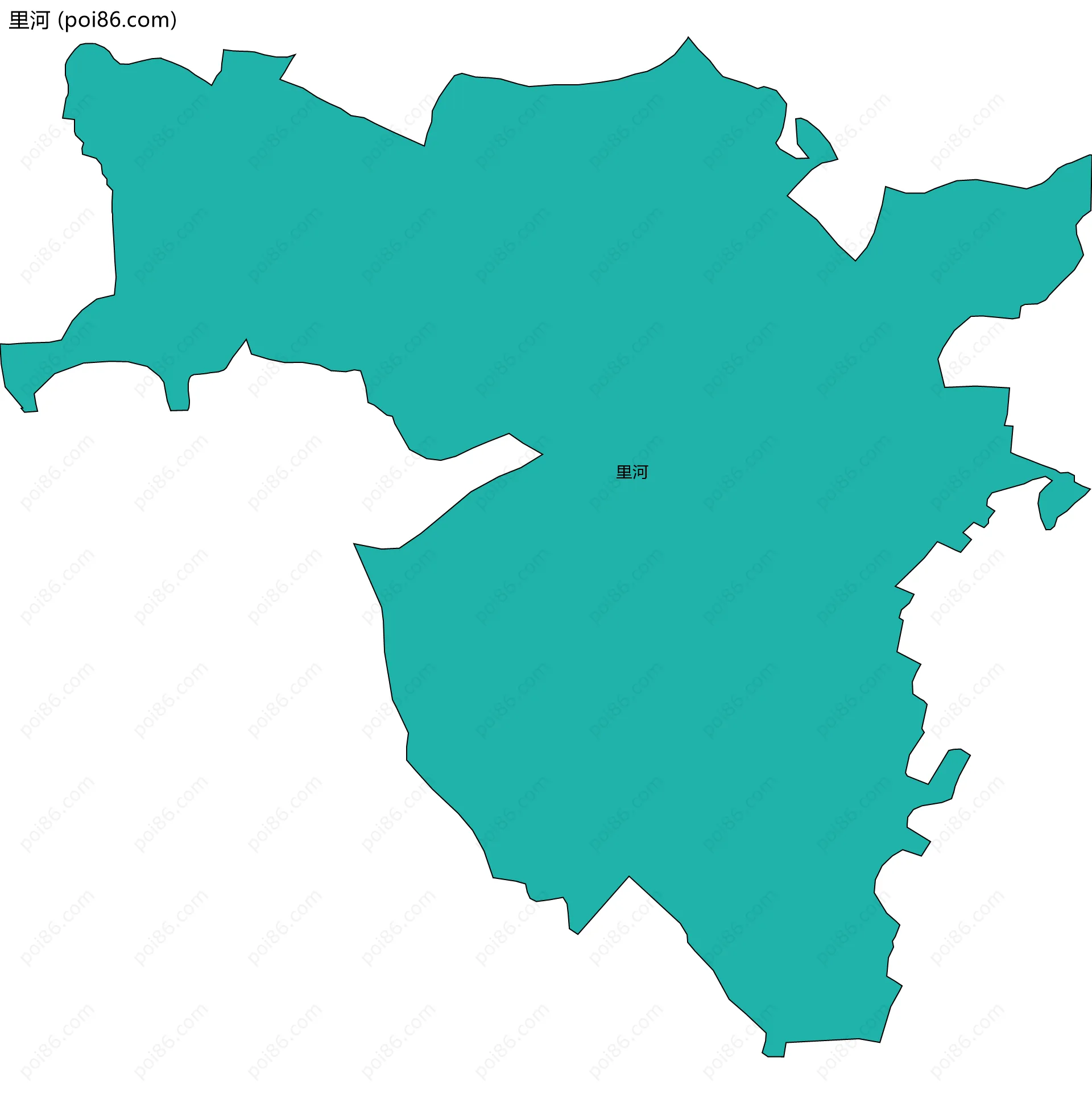 里河边界地图