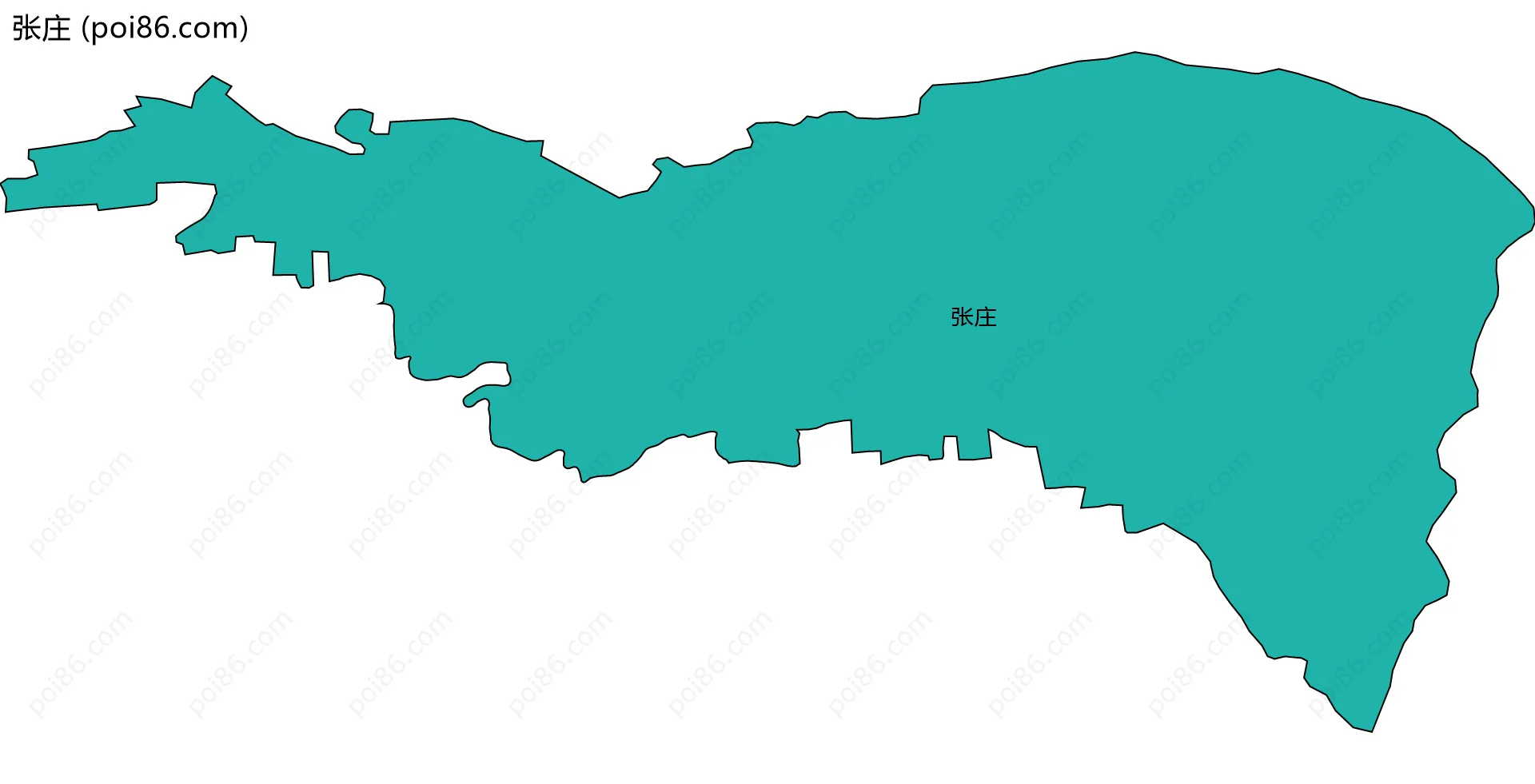 张庄边界地图