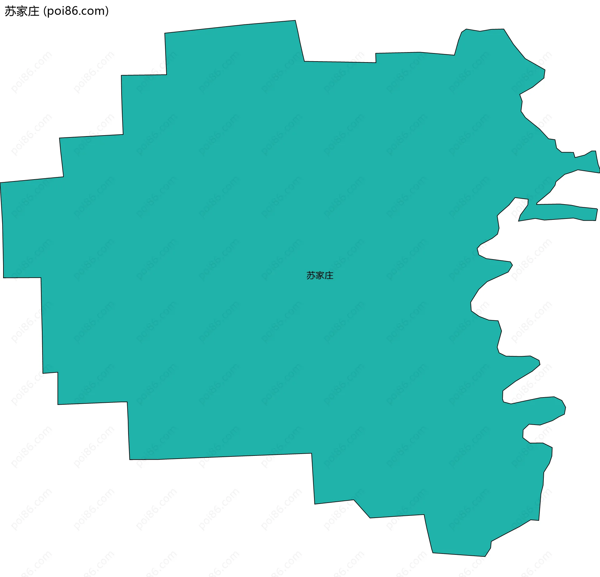 苏家庄边界地图
