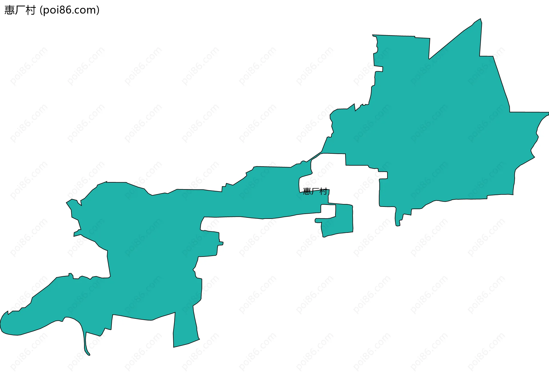 惠厂村边界地图