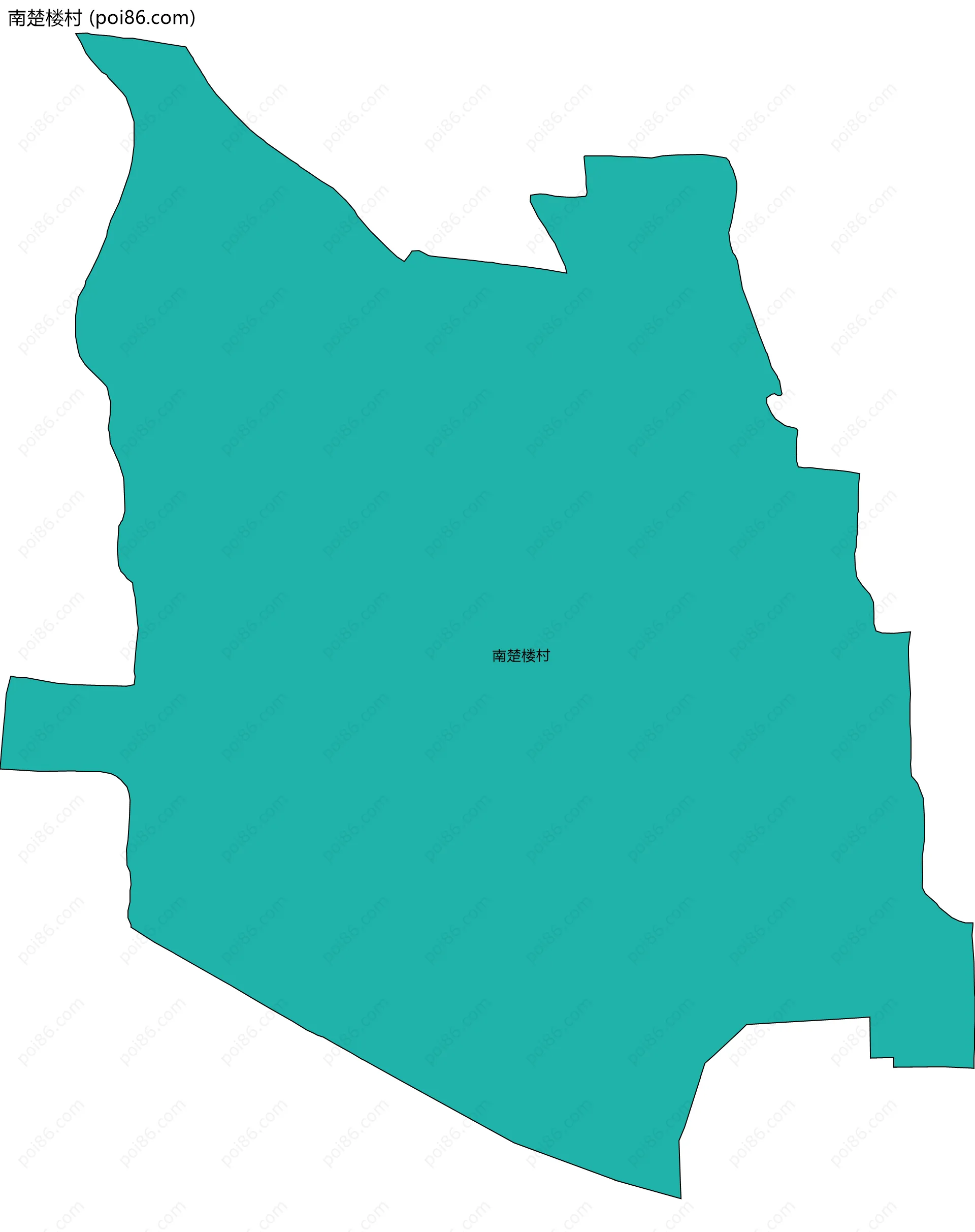 南楚楼村边界地图