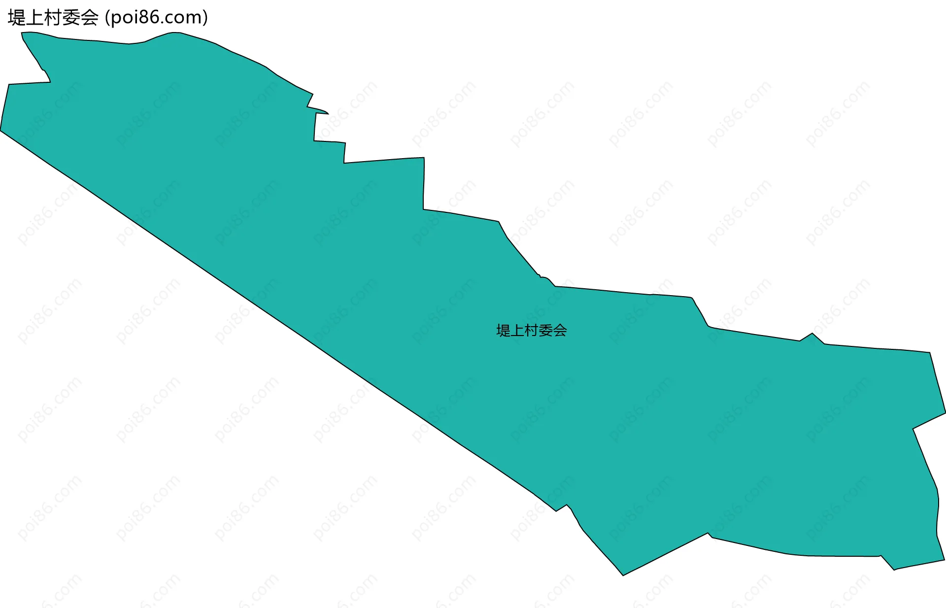 堤上村委会边界地图