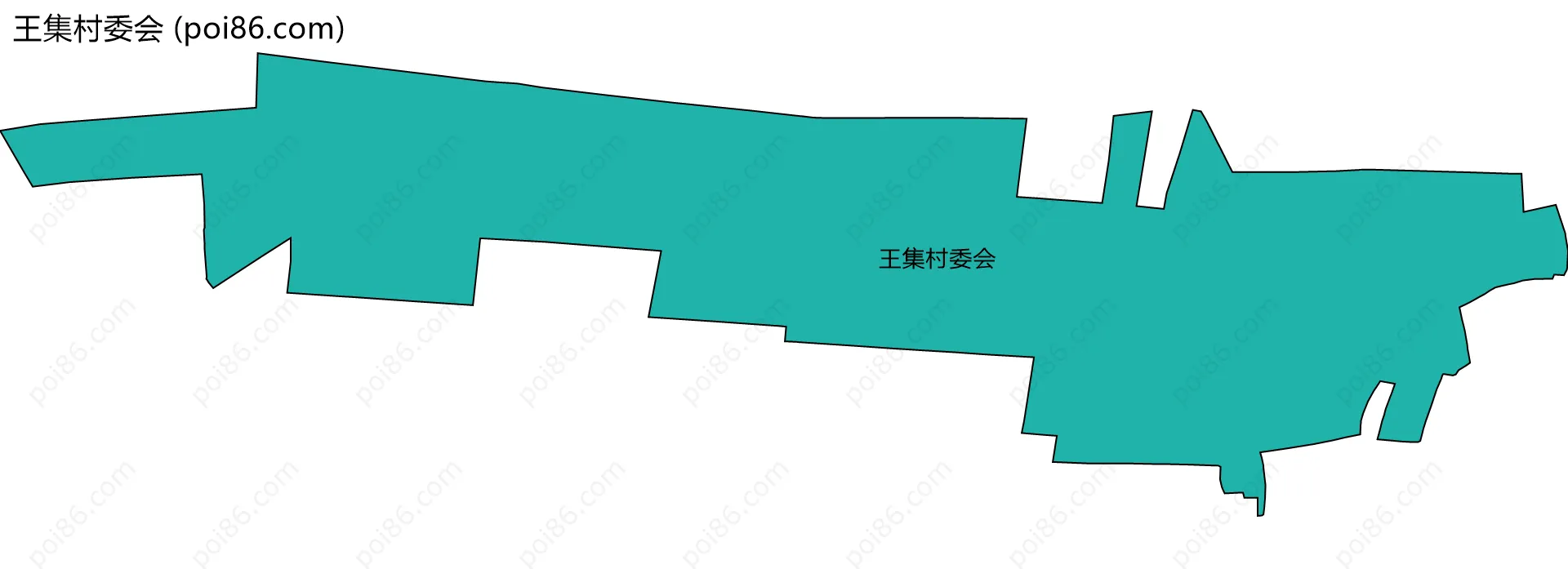 王集村委会边界地图