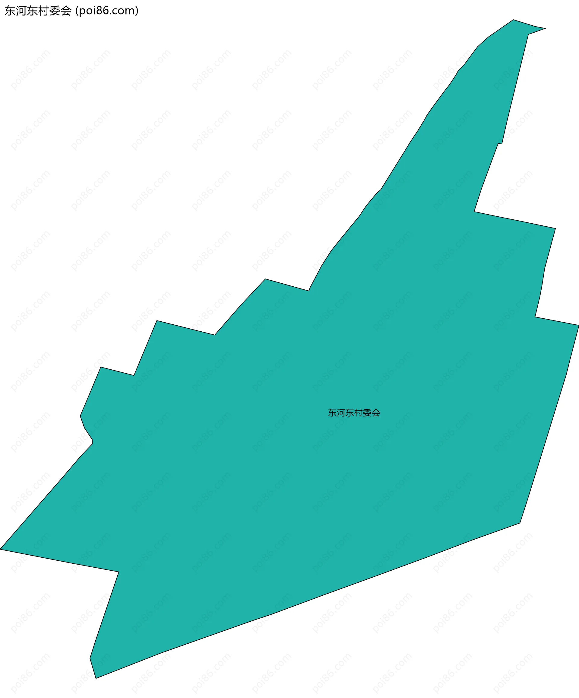 东河东村委会边界地图