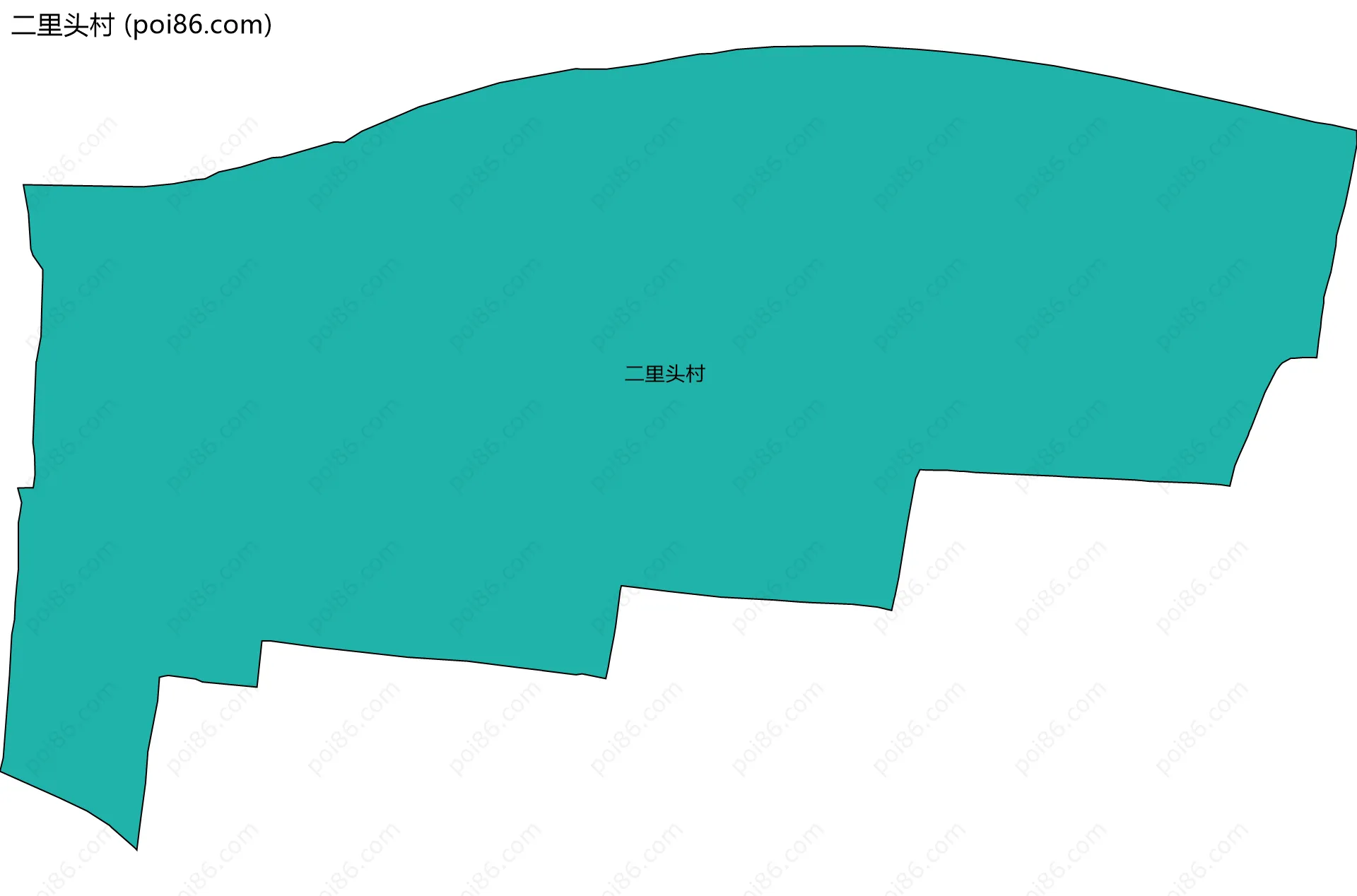 二里头村边界地图