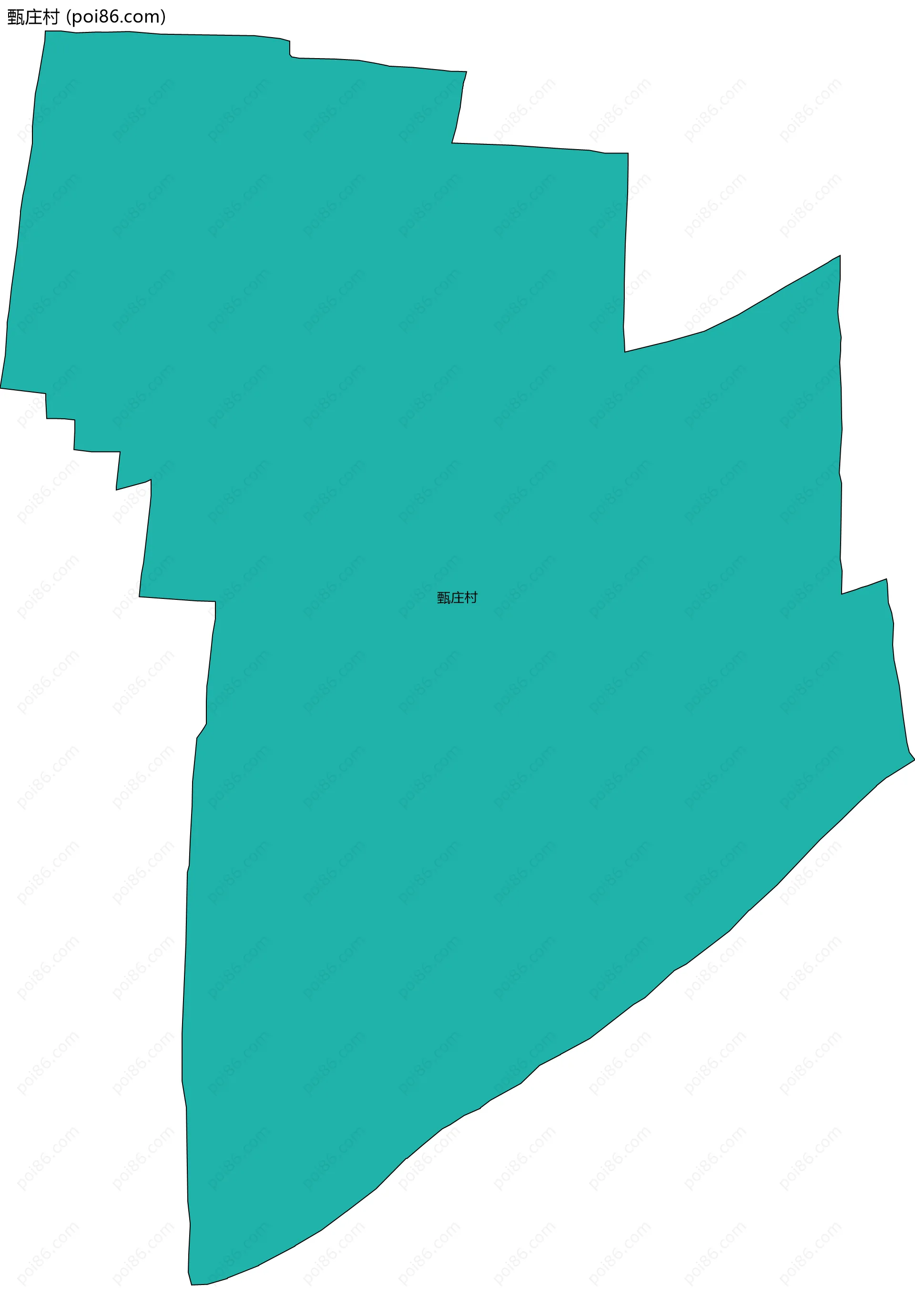 甄庄村边界地图