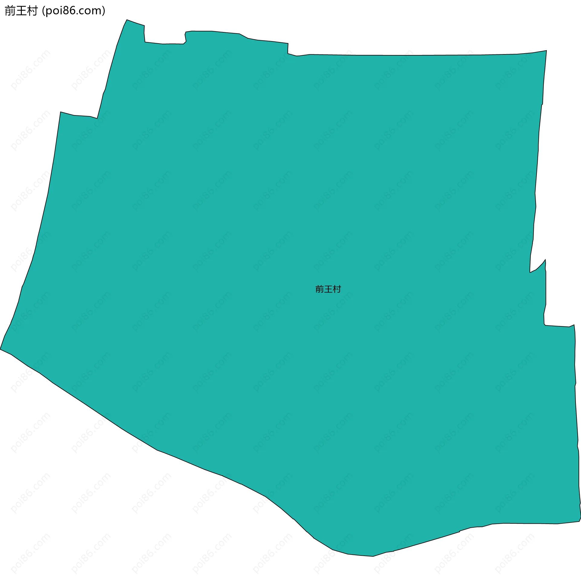 前王村边界地图