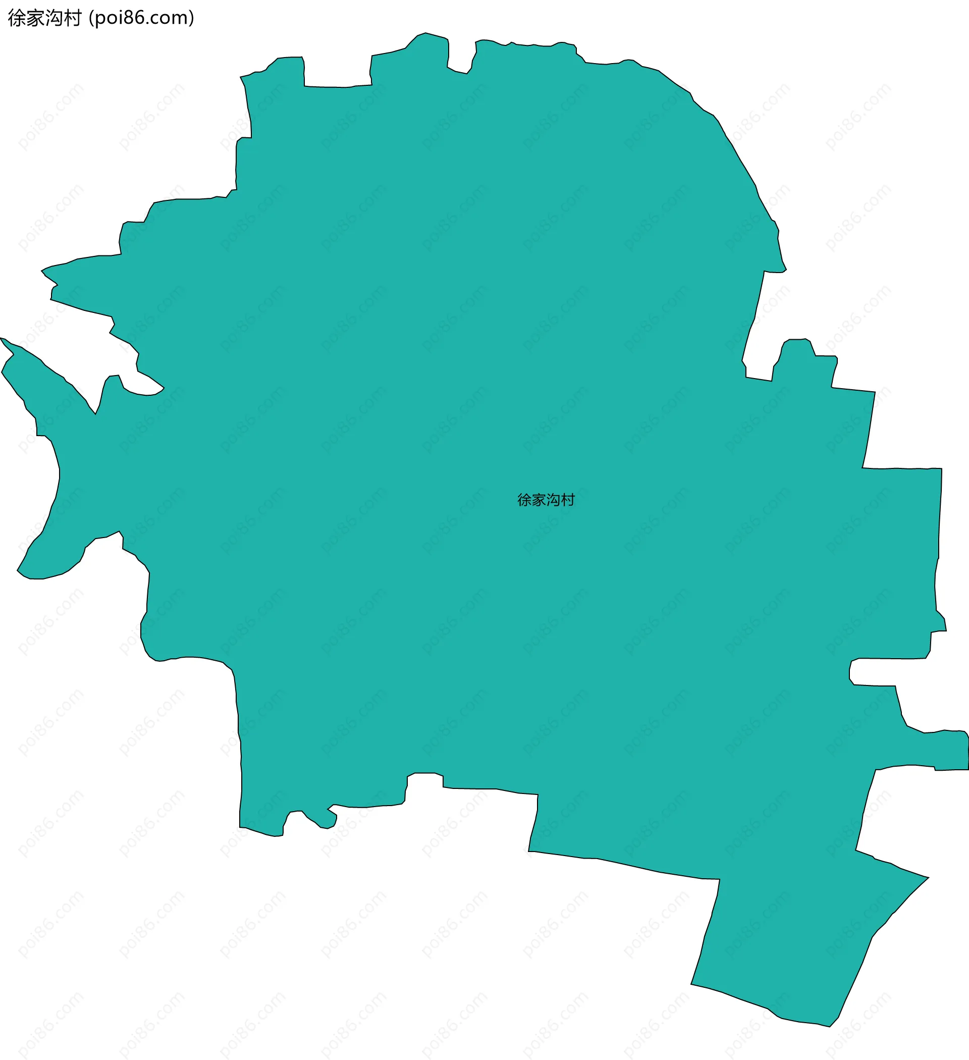 徐家沟村边界地图