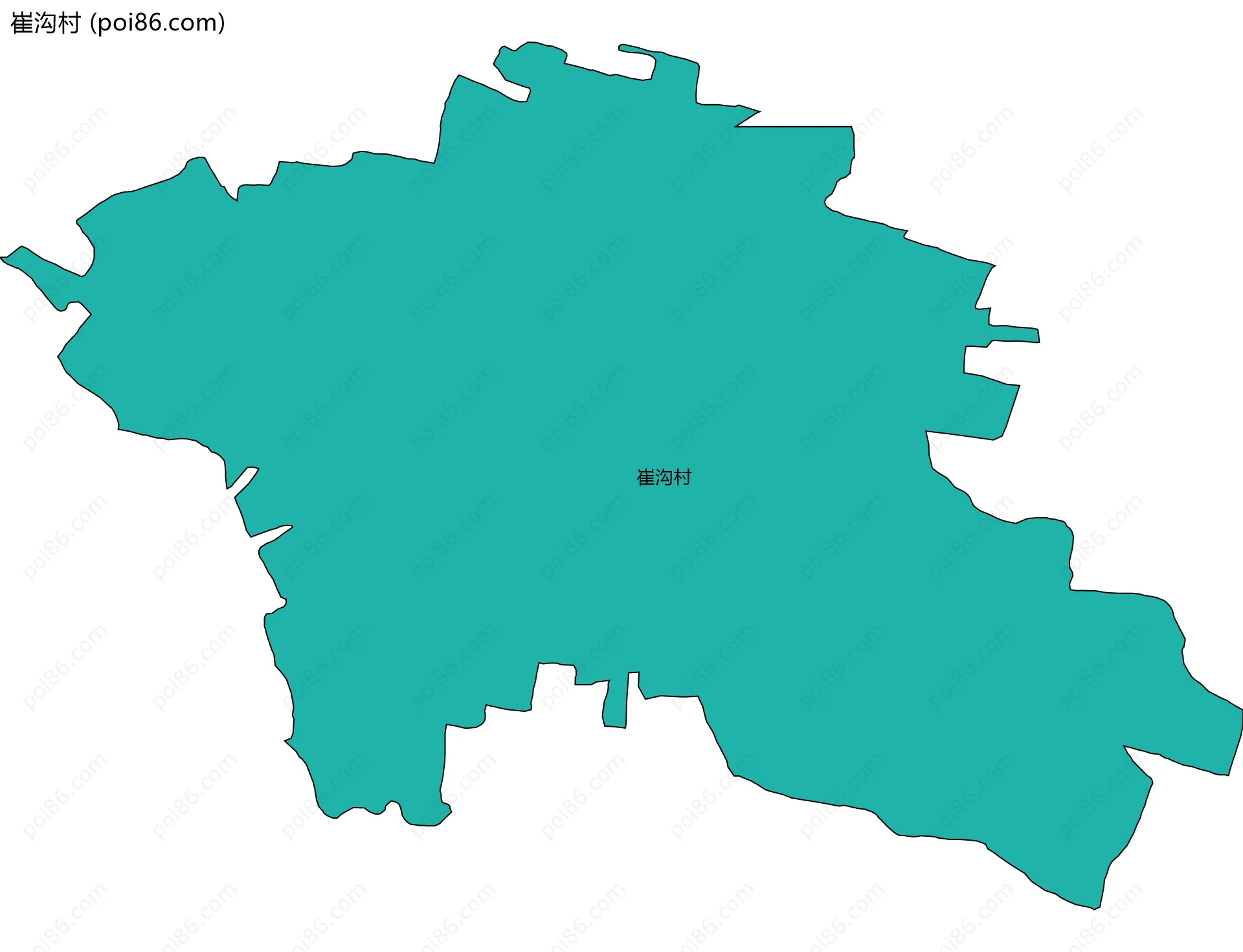 崔沟村边界地图