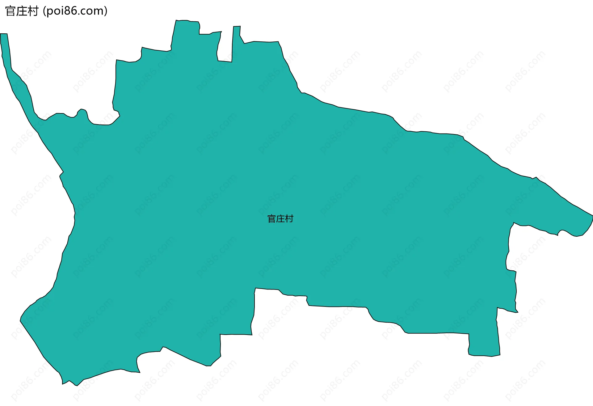 官庄村边界地图