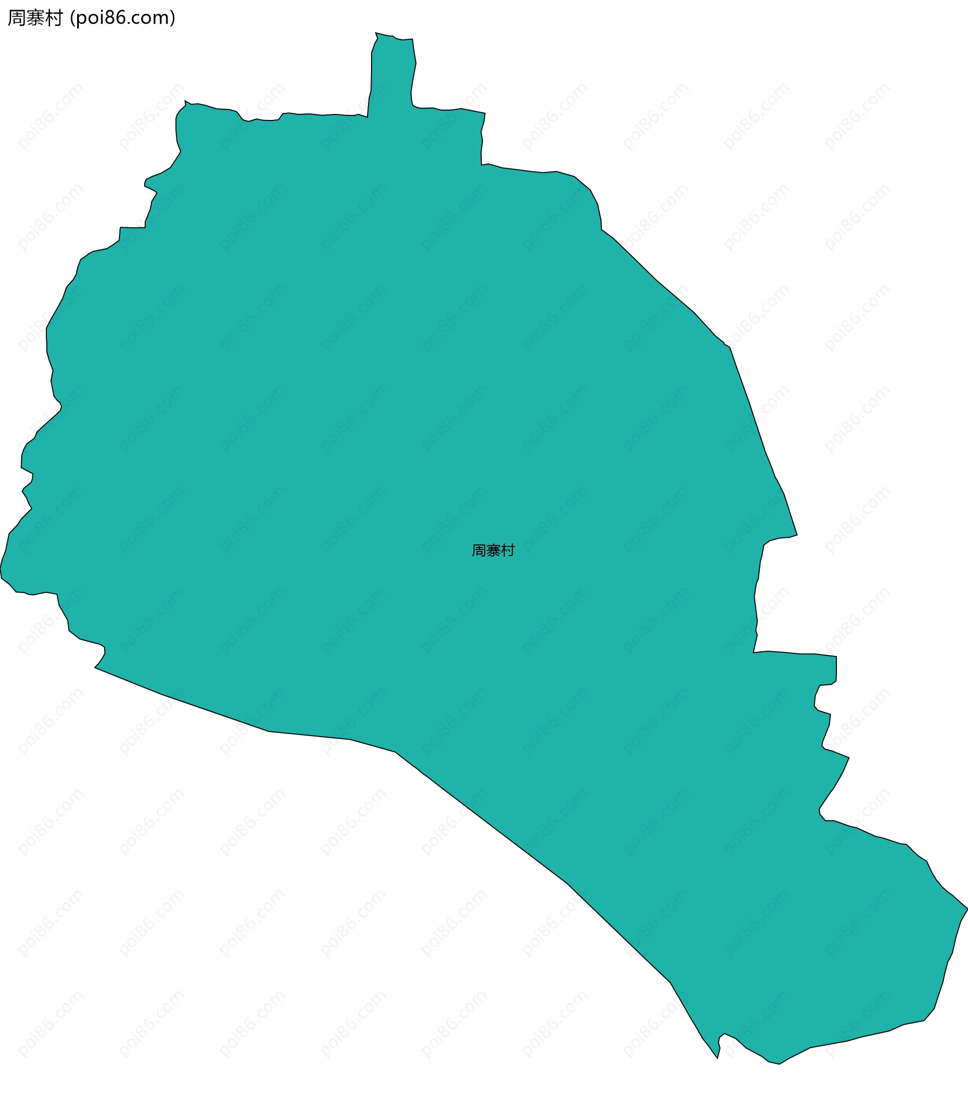 周寨村边界地图