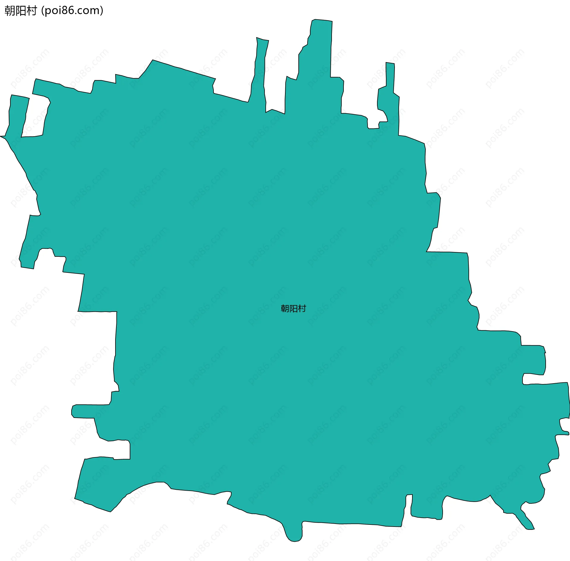朝阳村边界地图