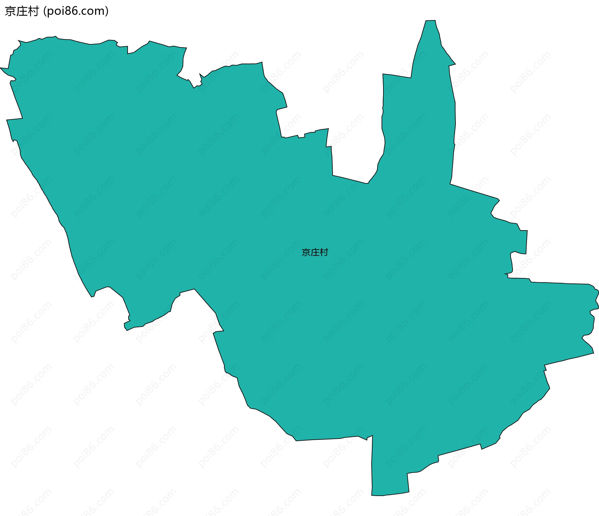 京庄村边界地图