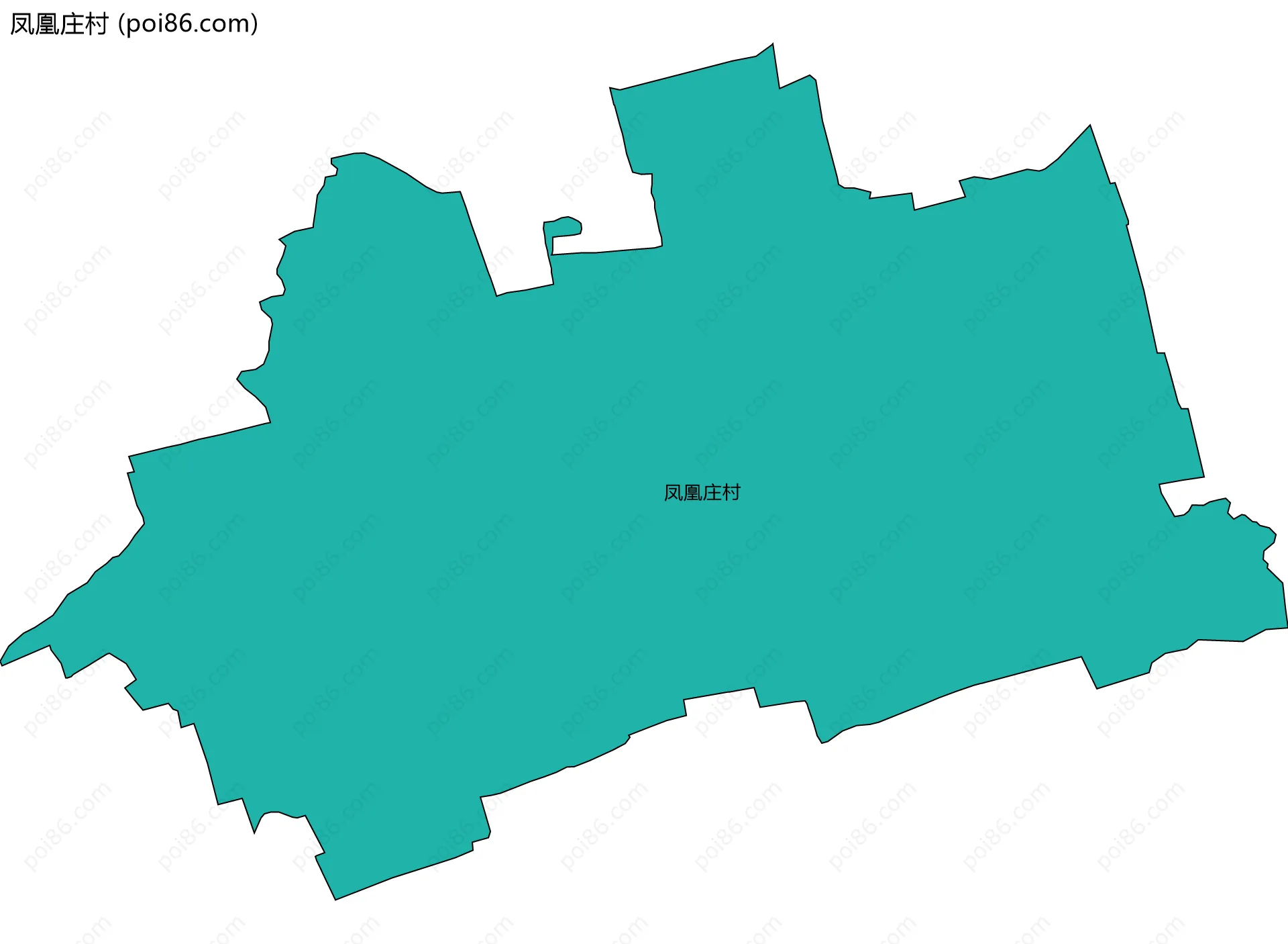 凤凰庄村边界地图